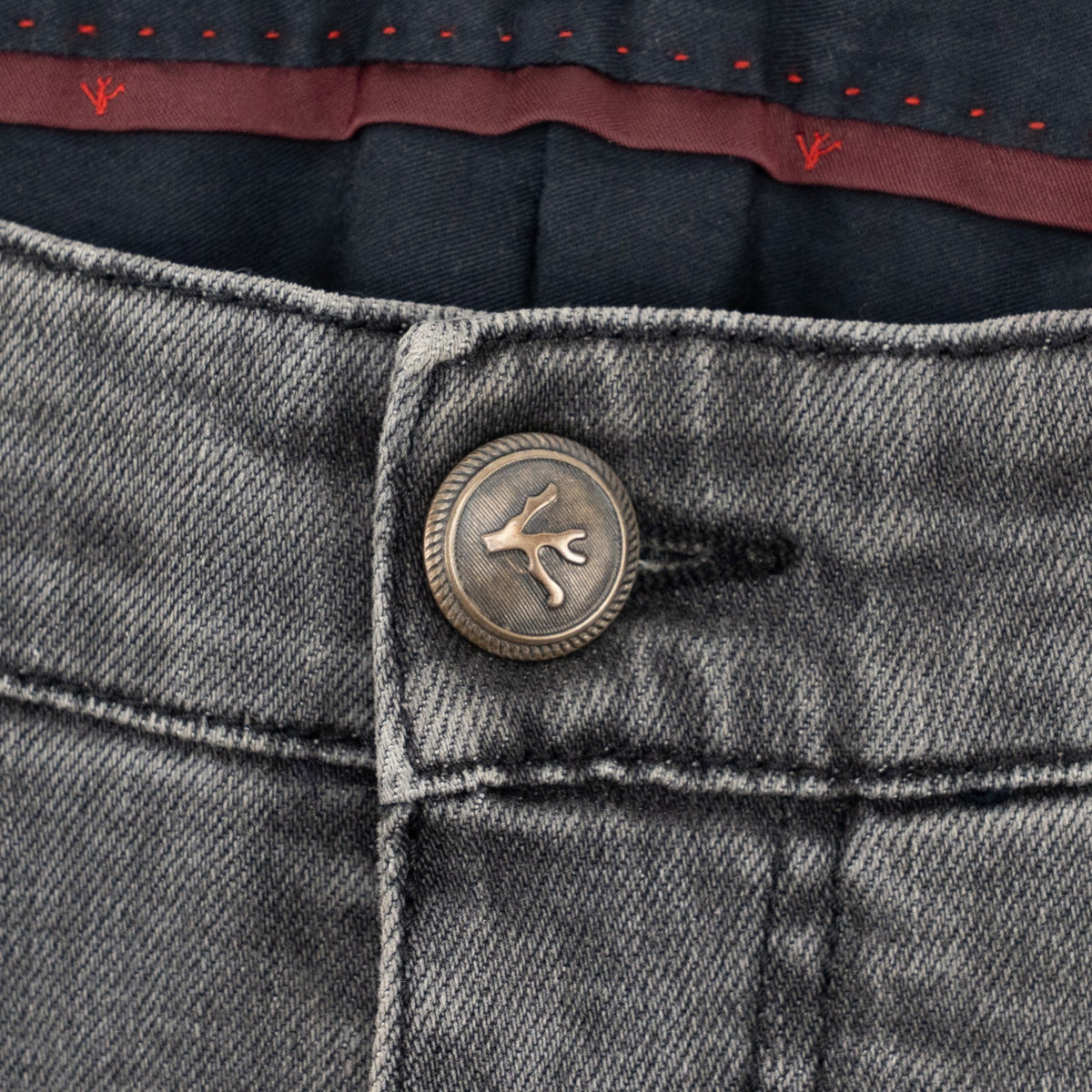 715$ ISAIA NAPOLI Gray Denim Jeans 5 Pockets Cotton Slim Fit 34 US / 50 IT
