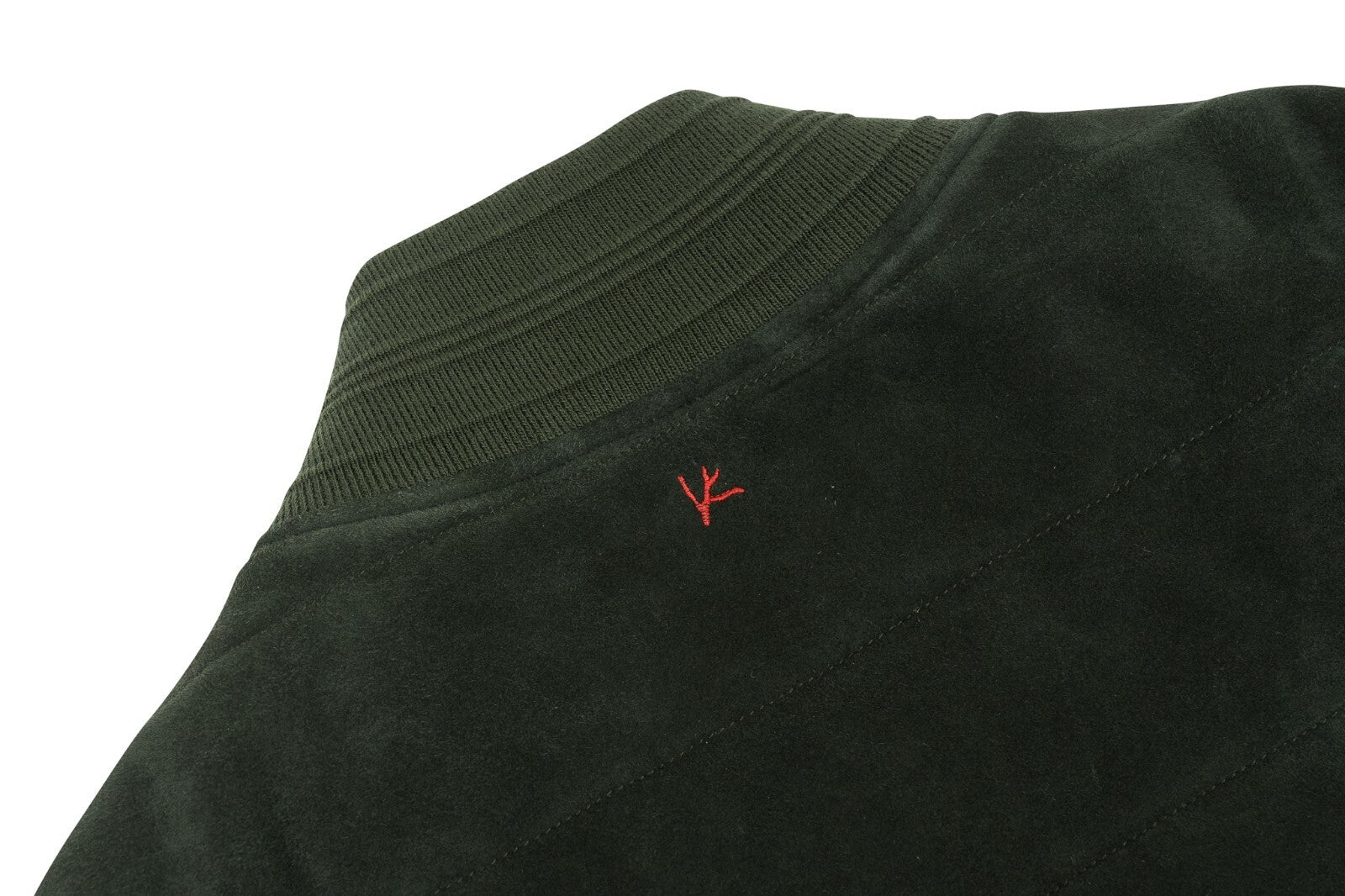 4500$ ISAIA NAPOLI Dark Forest Green Vest Jacket Lambskin Leather 40 US / 50 EU