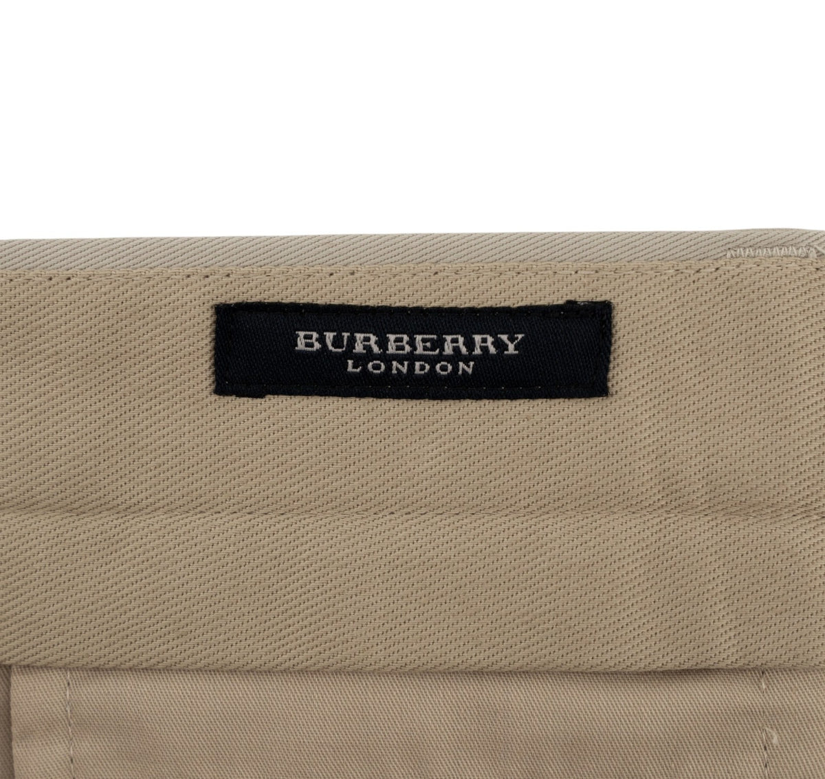 700$ BURBERRY LONDON Beige Chino Pant Twill Cotton Regular Fit 42 US / 58 EU