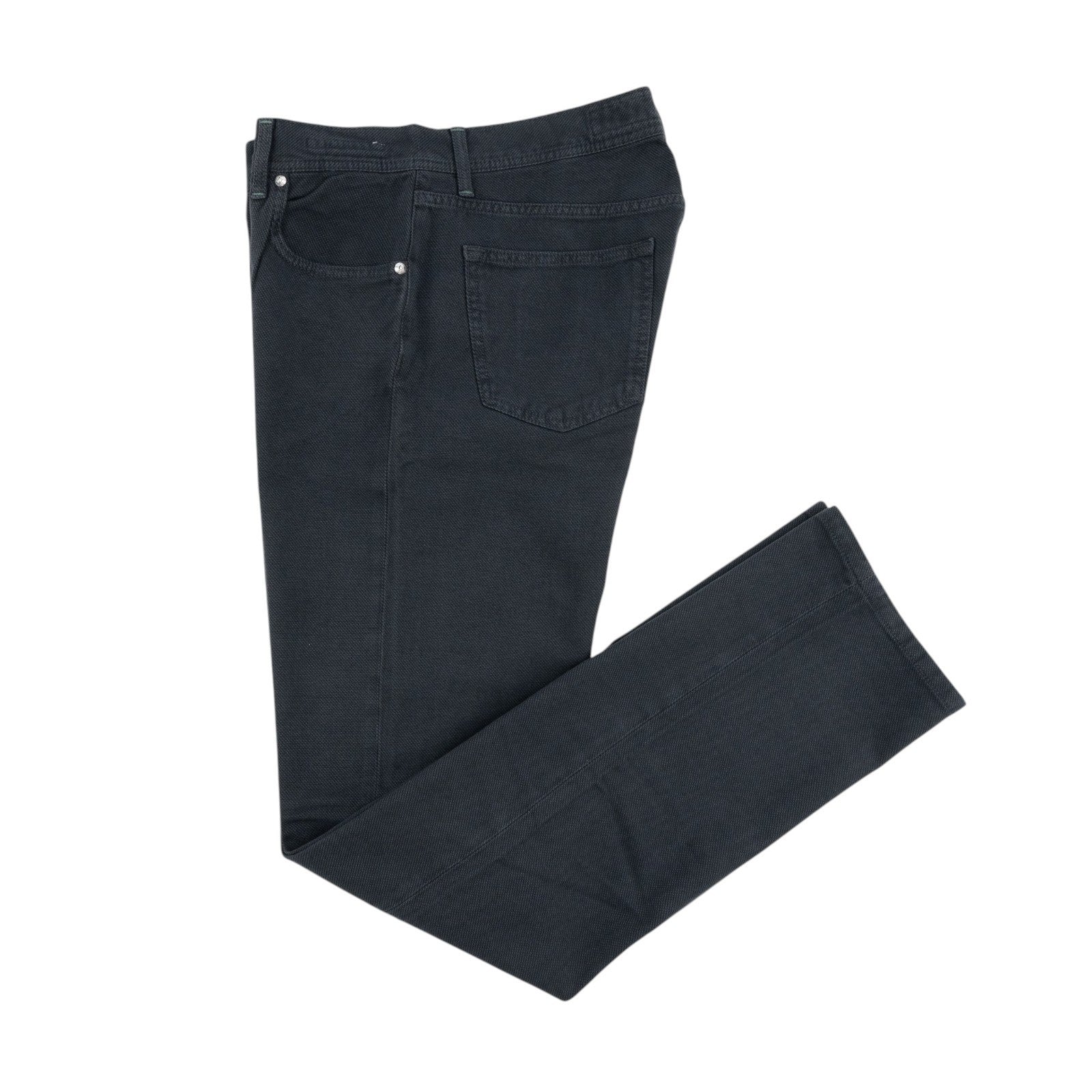 415$ LUIGI BORRELLI NAPOLI Blue Denim Jeans Pant Cotton 33 US / 49 EU