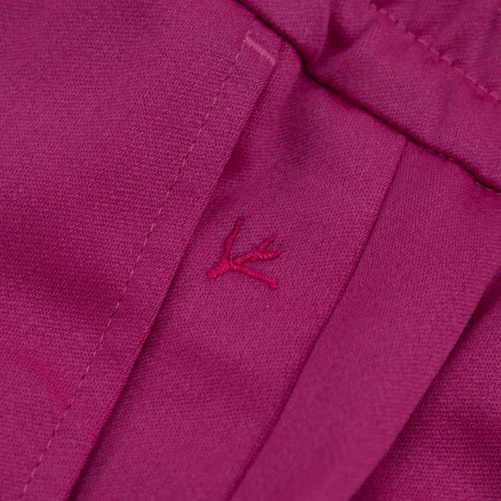 1250$ ISAIA NAPOLI Magenta Drawstring Pant Wool Wide Leg 32 US / 48 EU