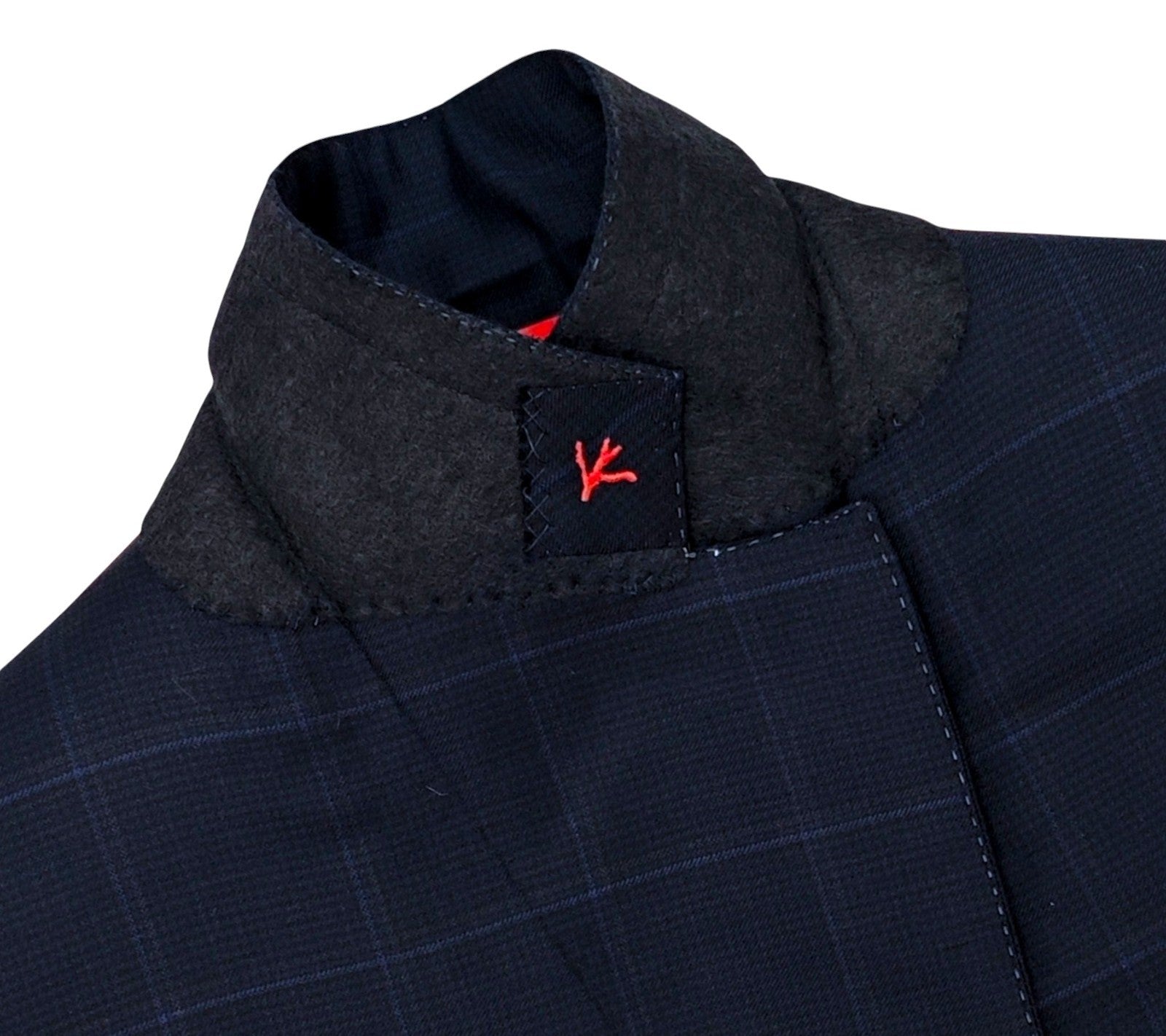 $6890 ISAIA "Marechiaro" Aquaspider Blue Navy Suit Wool 160's 38 US / 48 EU 8R