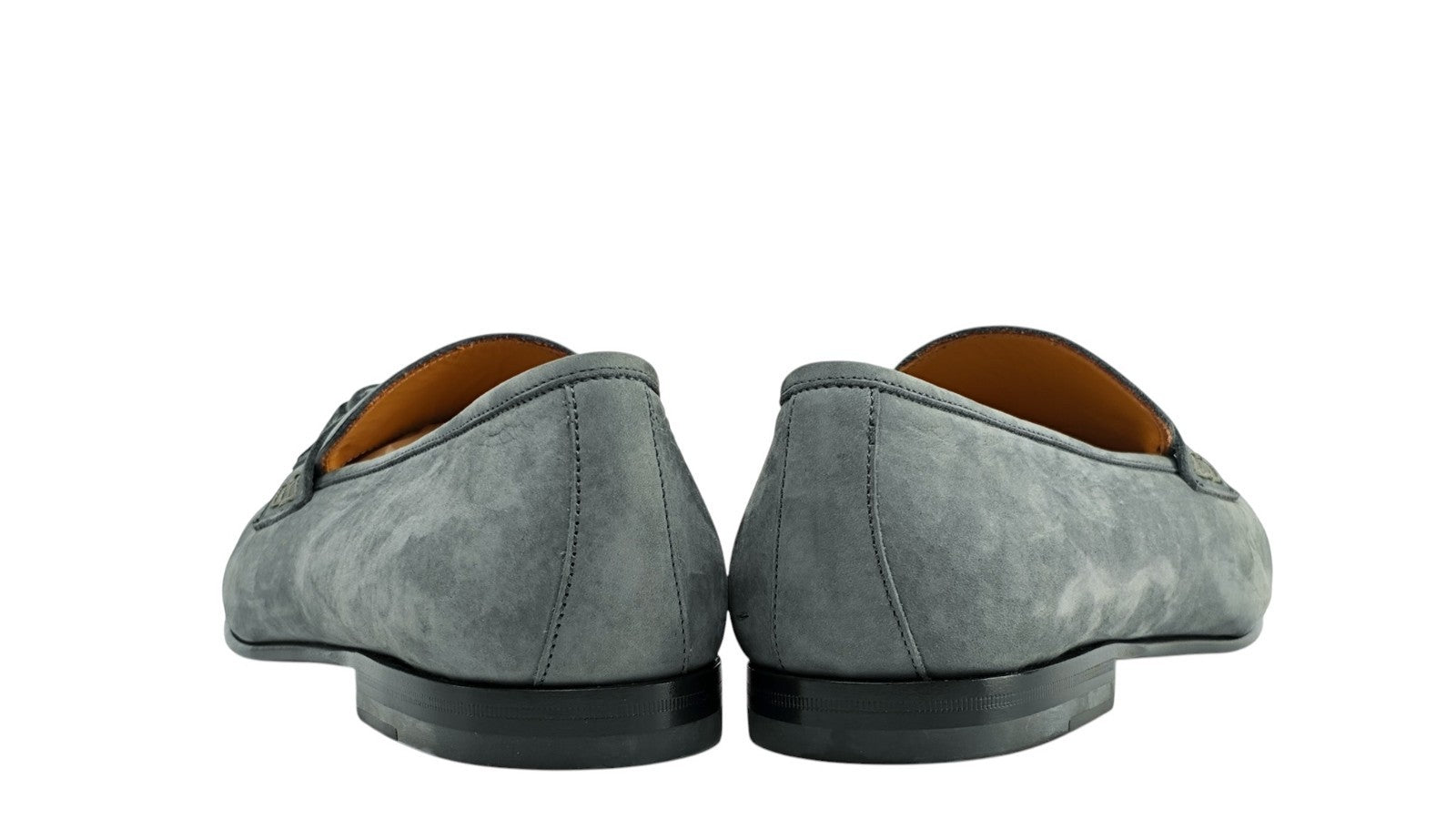 1200$ TESTONI "Pompei" Tassel Loafer Nabuk Calf Malachite 8 UK / 9 US / 42 IT