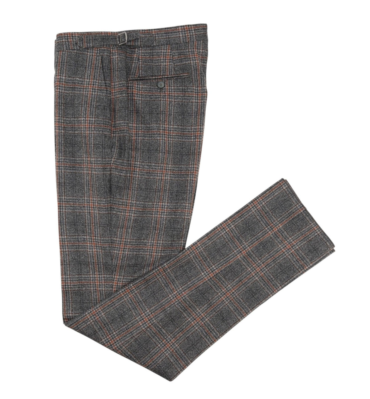 $6750 ISAIA "Domenico" Gray Hand-Sewn Suit Flannel Wool 38 US / 48 EU 8R