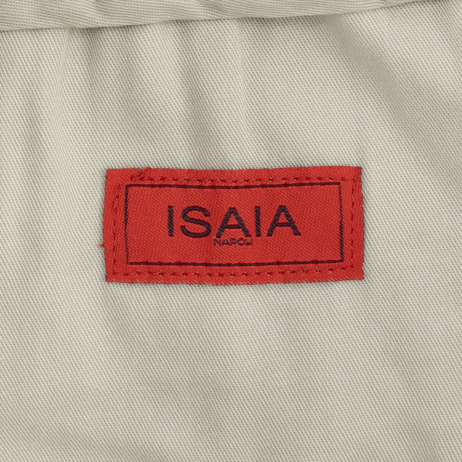 1050$ ISAIA NAPOLI Ivory Drawstring Pant Cotton Relaxed Tapered Fit 34 US 50 IT
