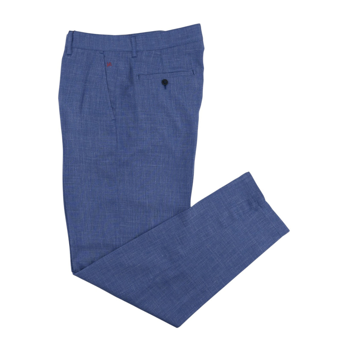 900$ ISAIA NAPOLI Light Blue Sartorial Pant Wool / Silk / Linen 36 US / 52 EU