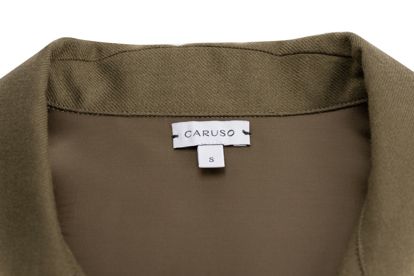 $1600 CARUSO Overshirt Shirt Casual Jacket 100% Cashmere Green Olive Relaxed Fit