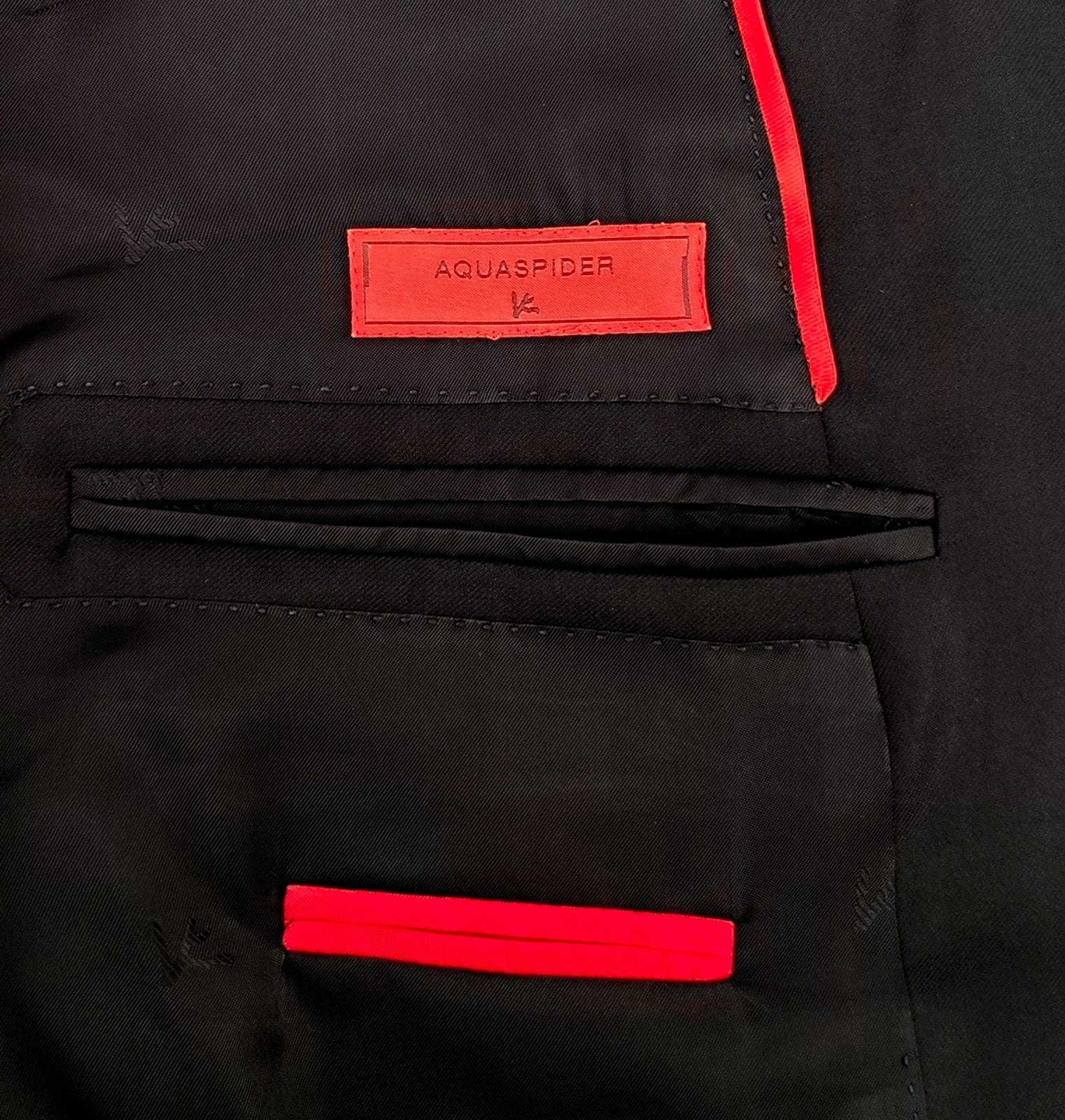 $7120 ISAIA "Sanita" Aquaspider Suit Black Fine Wool 44 US / 54 EU 8L