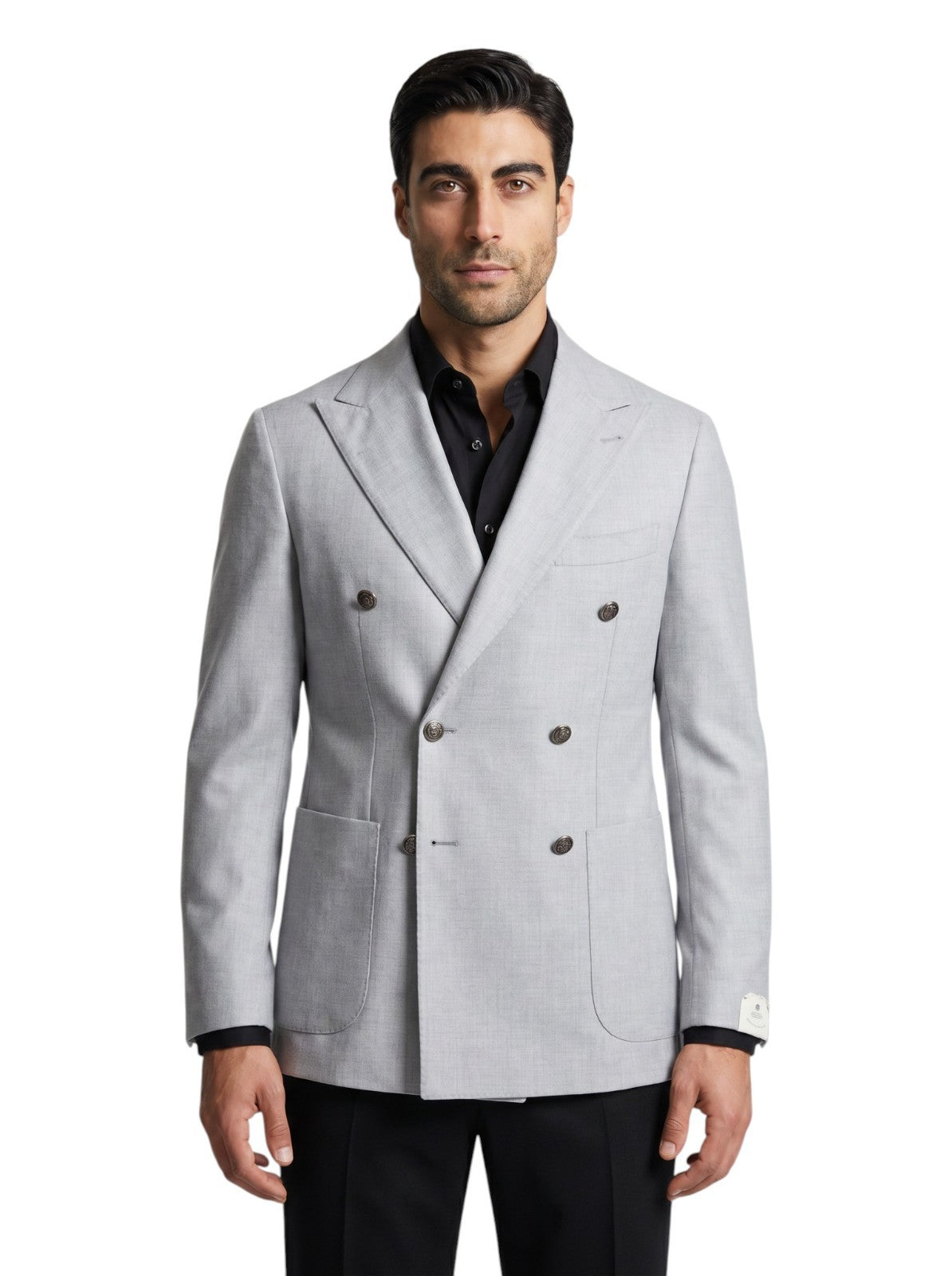 $3450 LUIGI BORRELLI NAPOLI Gray Jacket Sport Coat 100% Cashmere 36 US / 46 EU