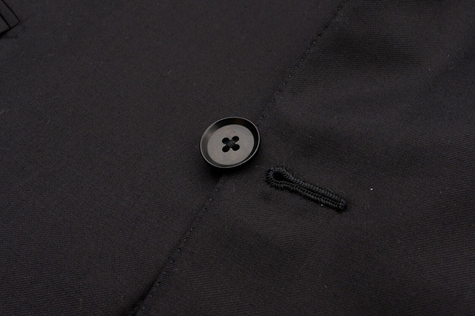 $6500 ISAIA NAPOLI "Aquaspider" Black Hand-Sewn Suit Fine Wool 8R ( Regular)