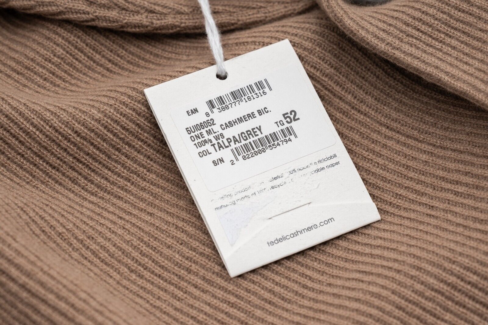 $2500 FEDELI "Terminillo" Brown Cardigan Jacket 100% Cashmere 42 US / 52 EU