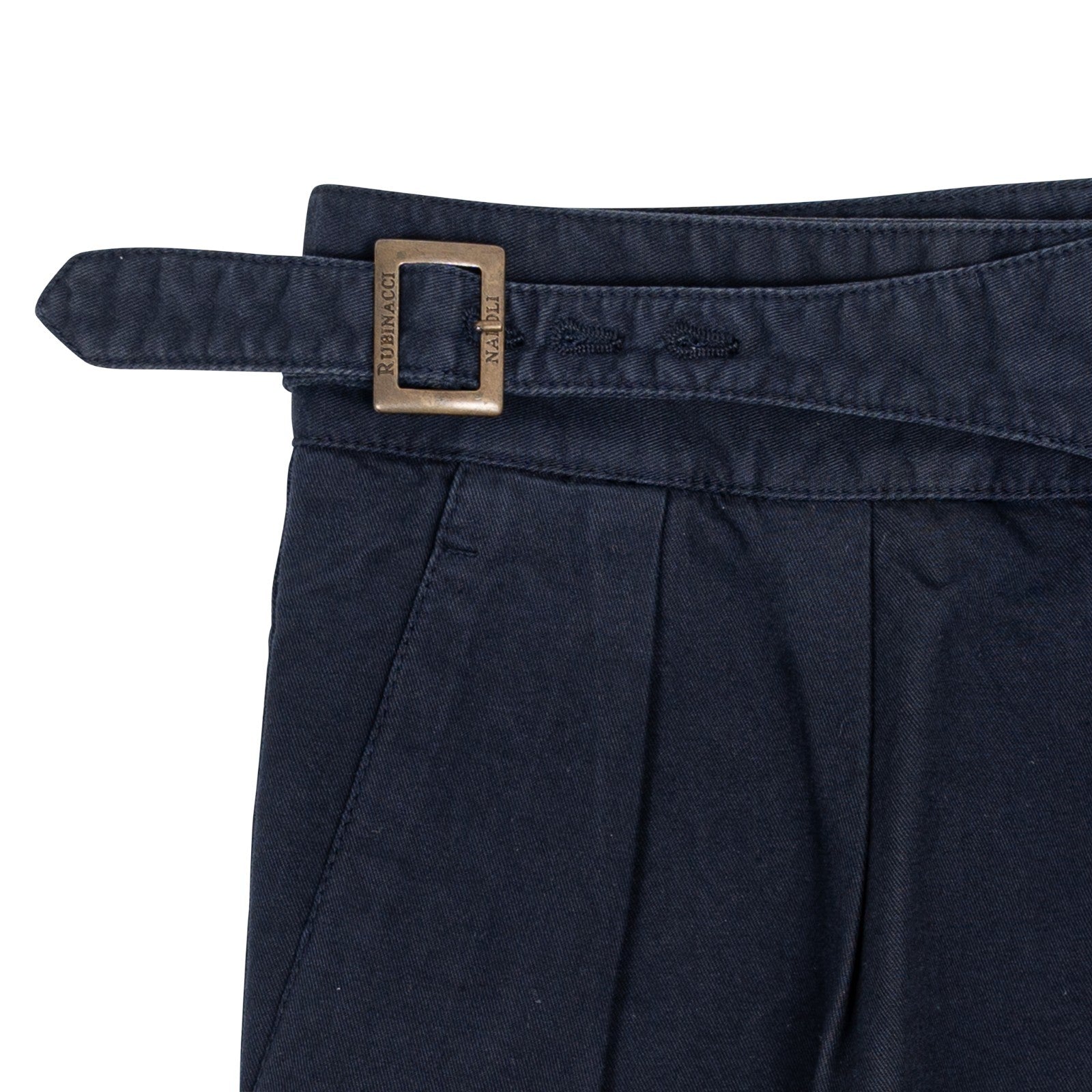 530$ RUBINACCI NAPOLI Manny Gurkha Short Pant Blue Cotton 28 US / 44 IT
