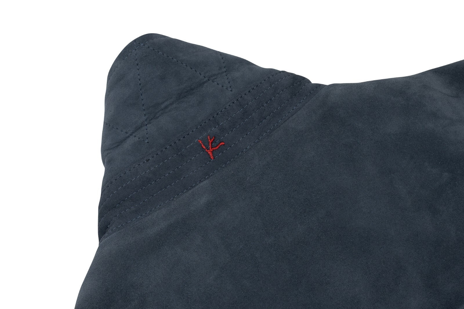 $5800 ISAIA NAPOLI Slate Blue Bomber Jacket 100% Lambskin Leather 38 US / 48 EU