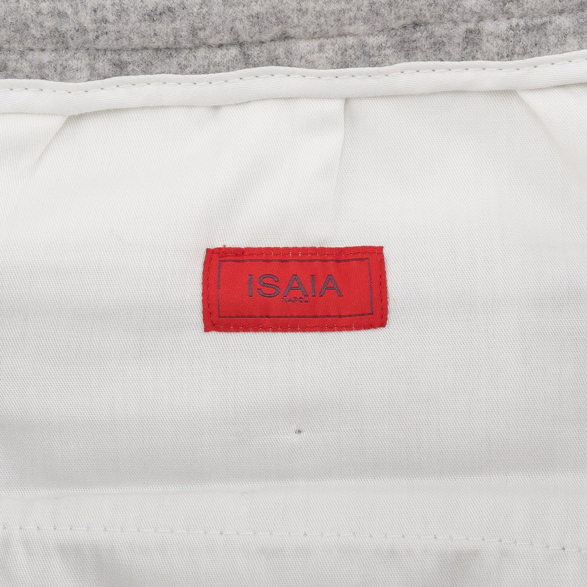 1450$ ISAIA Gray Drawstring Track Pant Wool /Cashmere Tapered Fit 36 US / 52 EU