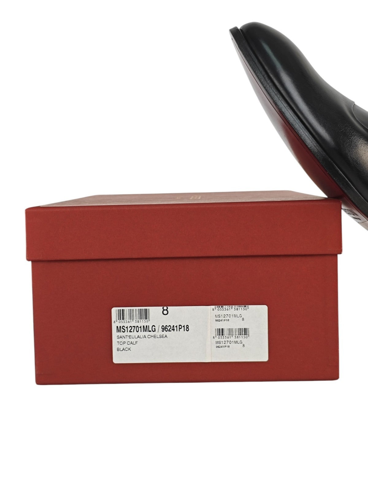 1450$ TESTONI "Sant'eulalia" Black Chelsea Boot Shoes Top Calf 8 UK 9 US 42 IT