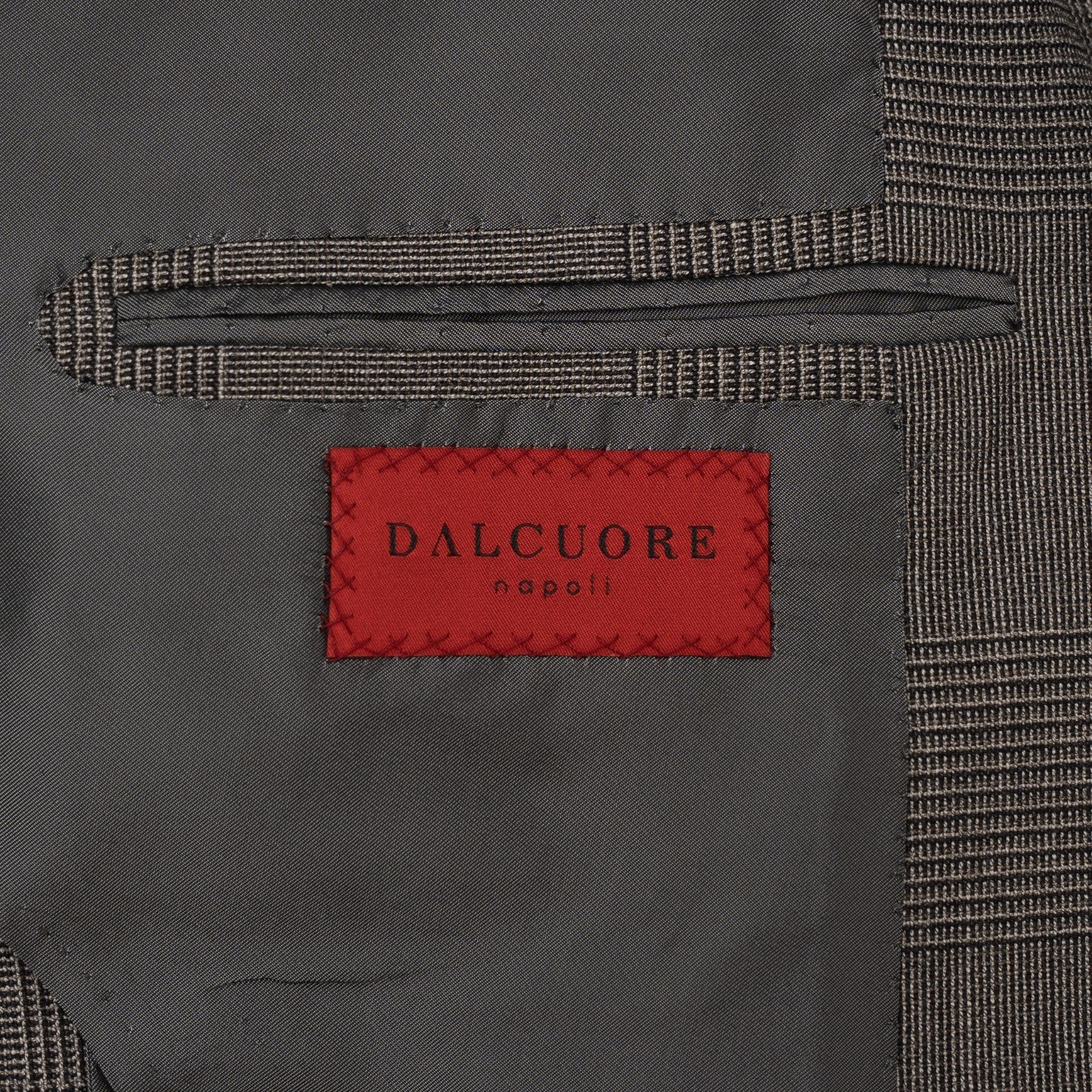 Sartoria DALCUORE NAPOLI Hand-Sewn Suit Double Breasted Wool Gray 38 US 48 EU