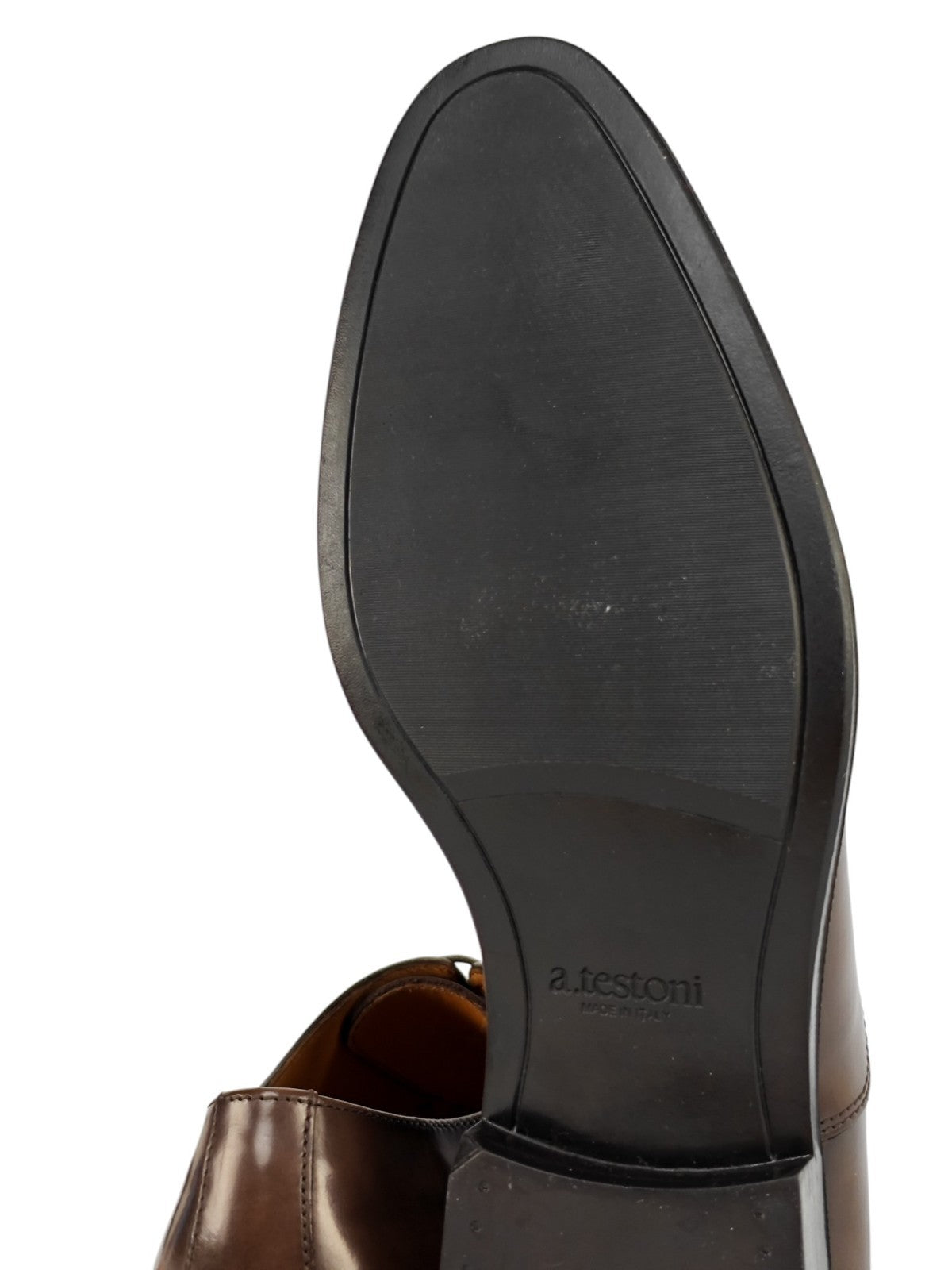 1050$ TESTONI Bologna 1929 Oxford Burnished Calf Cigar Shoes 9 UK 10 US 43 IT