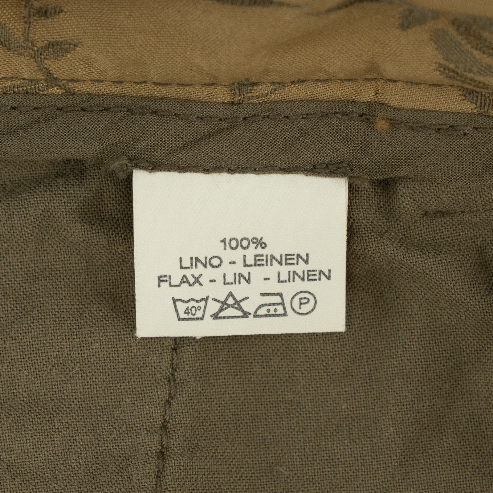 850$ ETRO MILANO Olive Green 100% Linen Pant Relaxed Straight 40 US / 56 EU