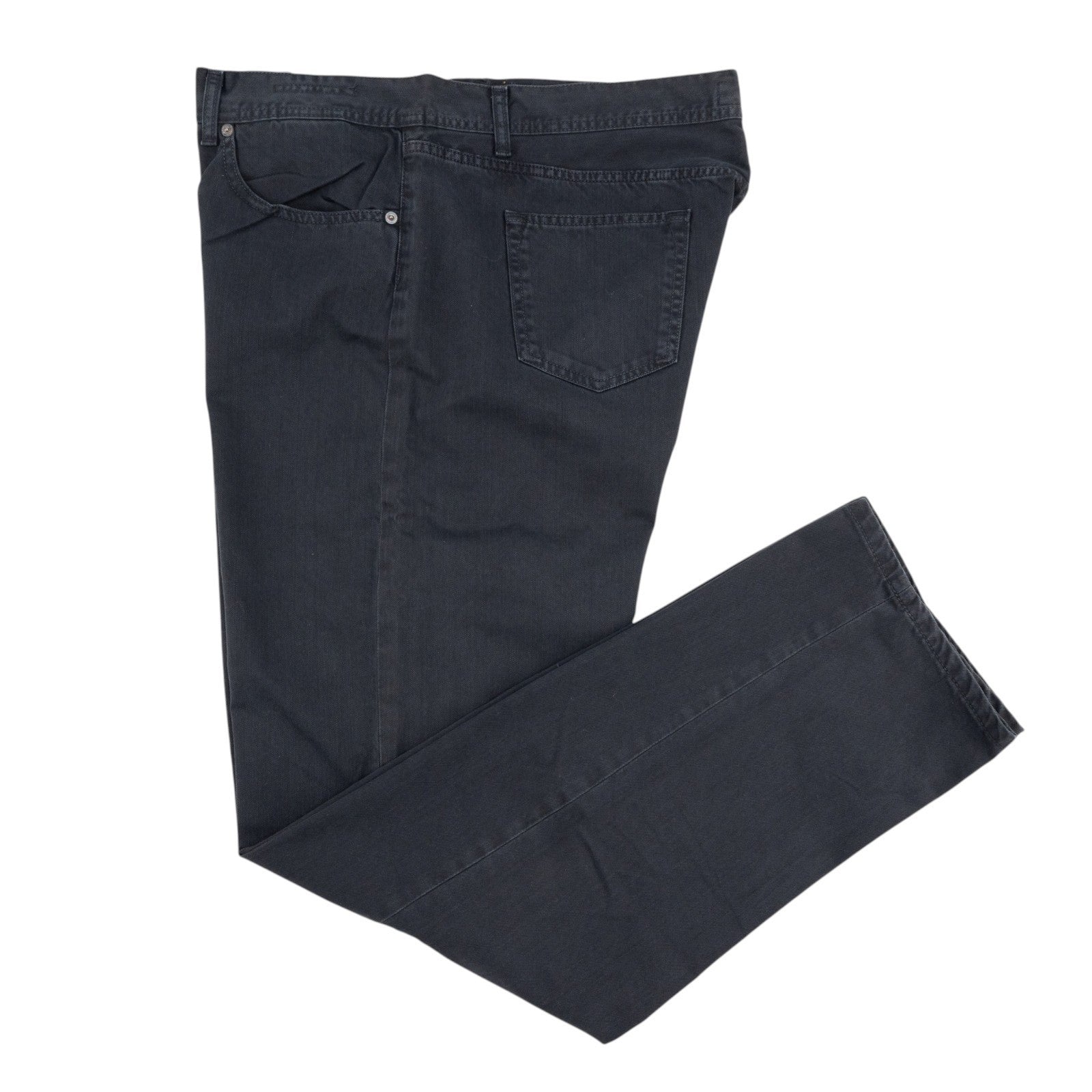 415$ LUIGI BORRELLI NAPOLI Dark Blue Denim Jeans Pant Cotton 42 US / 58 EU