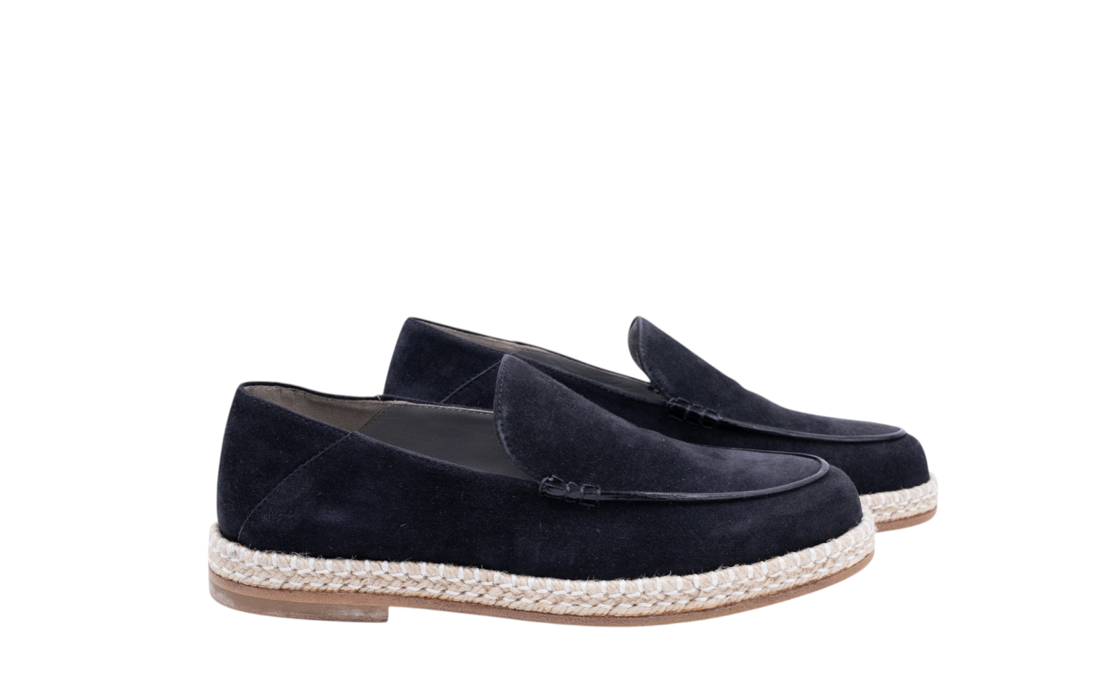 ISAIA NAPOLI Blue Goatskin Suede Loafers Espadrilles 6.5 UK / 7.5 US / 40.5 IT