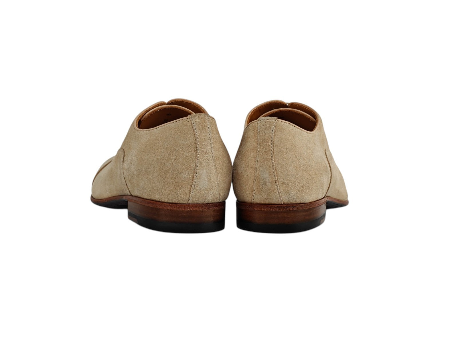 950$ TESTONI Bologna 1929 " Portonovo " Oxford Suede Beige 8 UK / 9 US / 42 IT