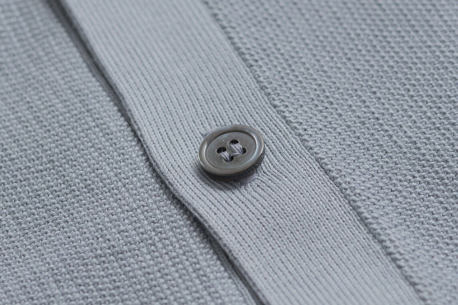 FILIPPO DE LAURENTIIS Slate Gray Sweater Cardigan Cotton Made in Italy 46EU (S)