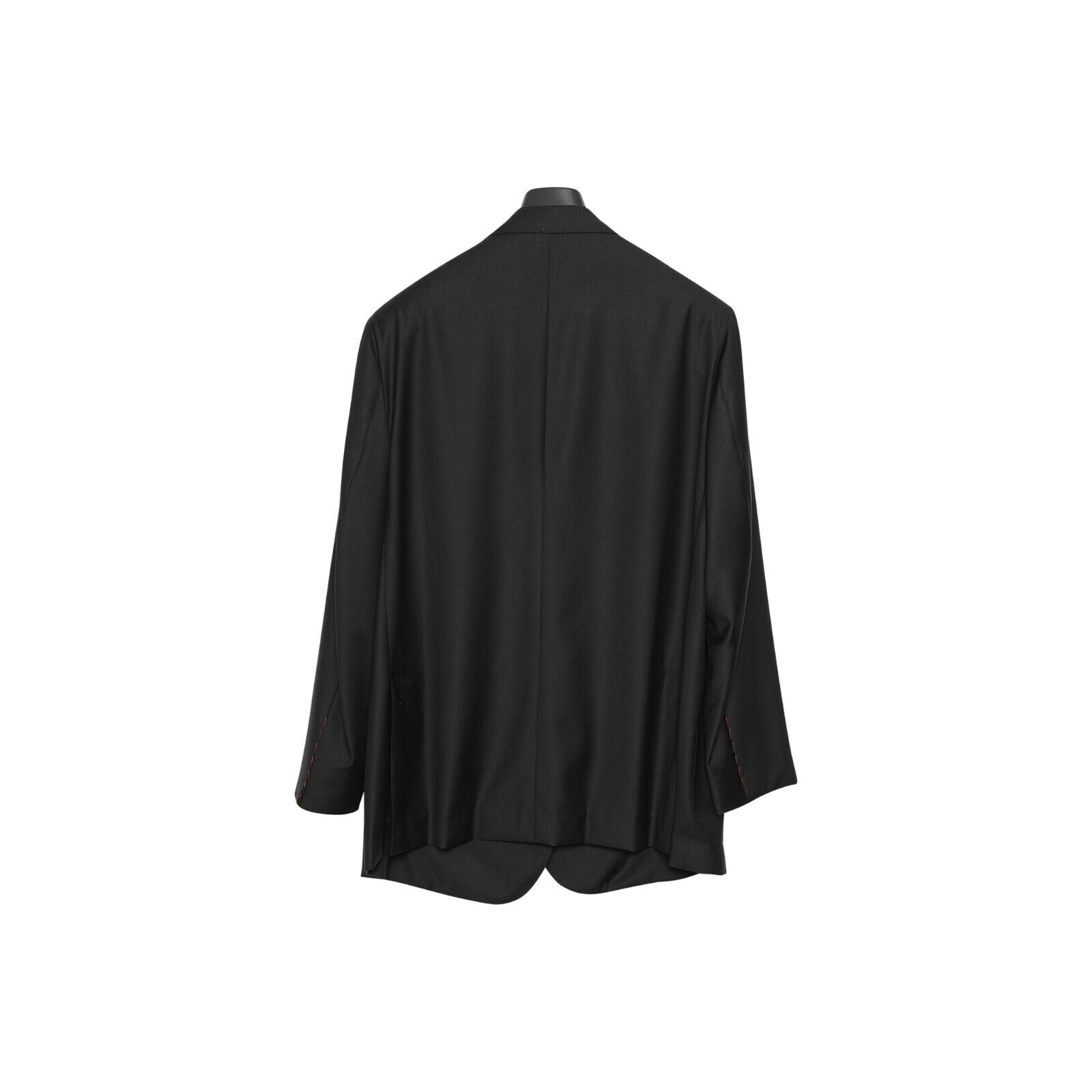 $4500 ISAIA NAPOLI Black Hand-Sewn Jacket Sport Coat Wool 130's 50 US / 60 EU
