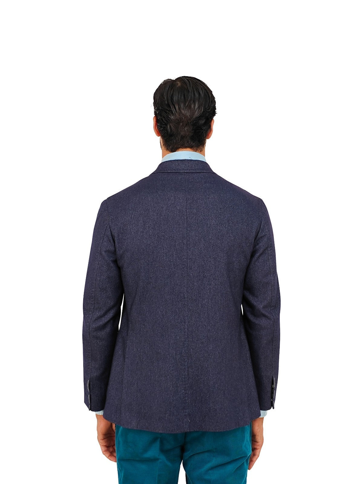 $2200 RUBINACCI NAPOLI Blue Jacket Sport Coat 100% Cashmere Twill 38 US / 48 EU