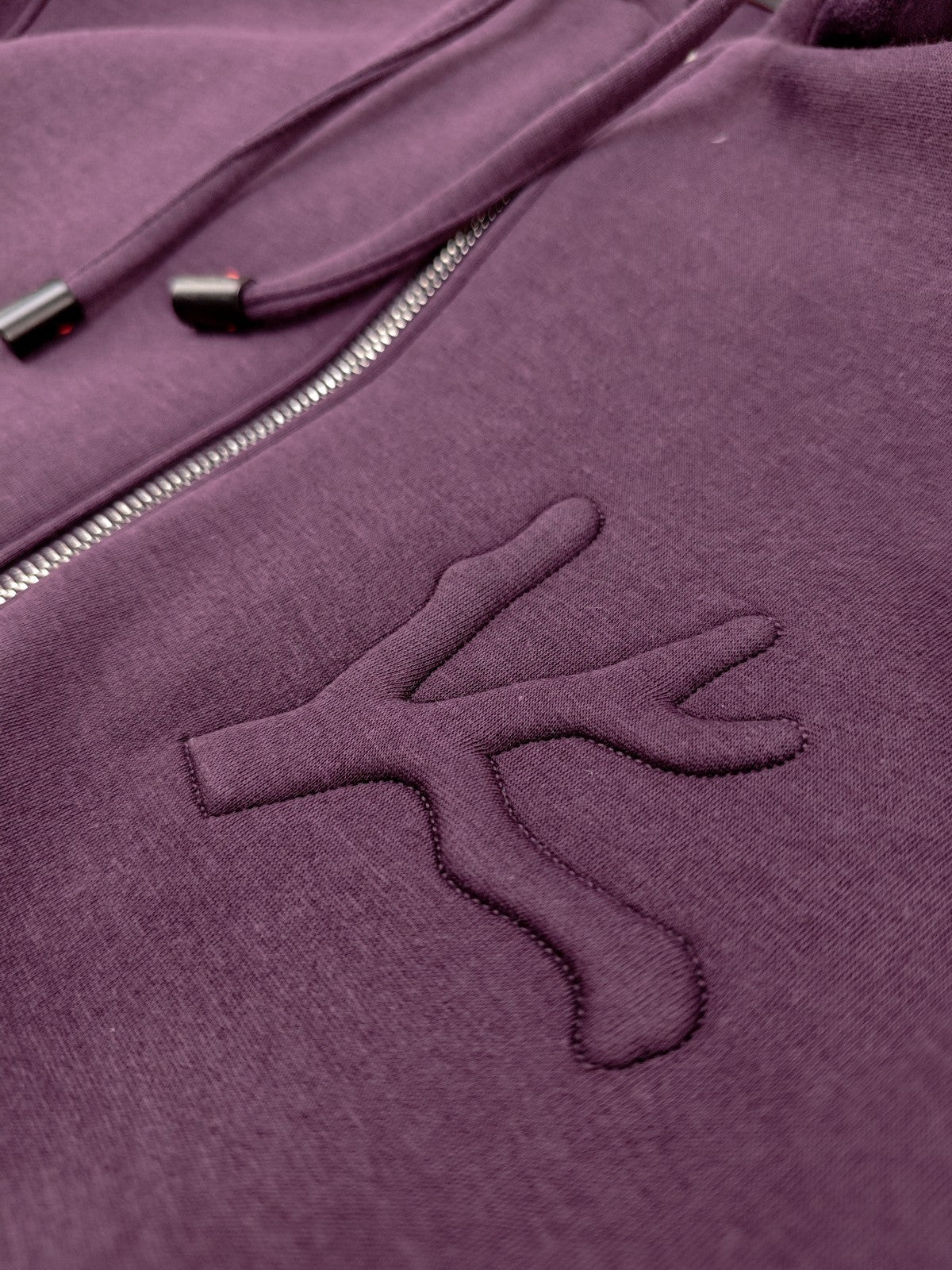 $1850 ISAIA NAPOLI Purple Zip Track Jacket Jogging Jersey Cotton - Cashmere