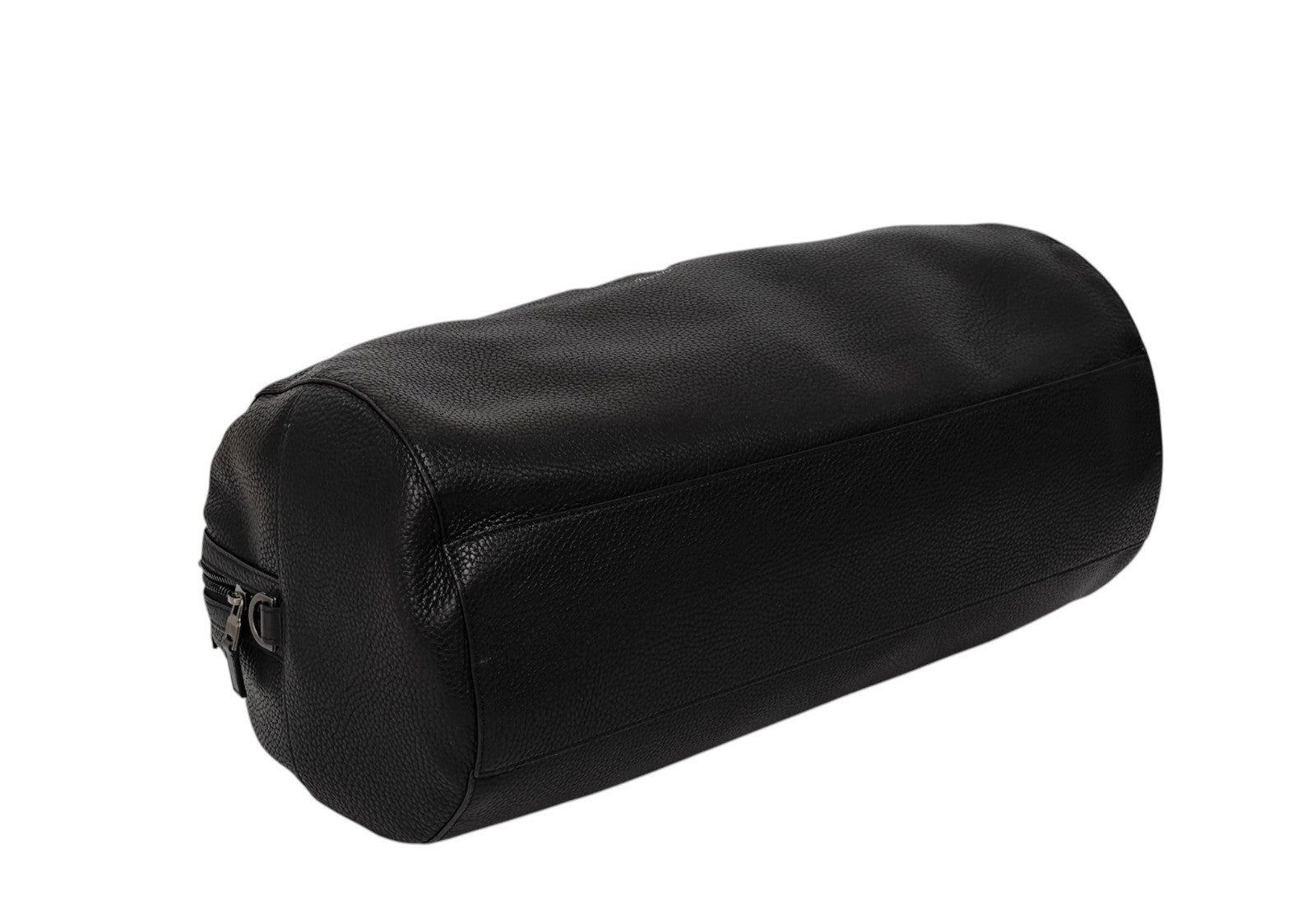 1950$ PINEIDER FIRENZE "Bottolato" Grain Calf Shoulder Travel Duffle Bag Black