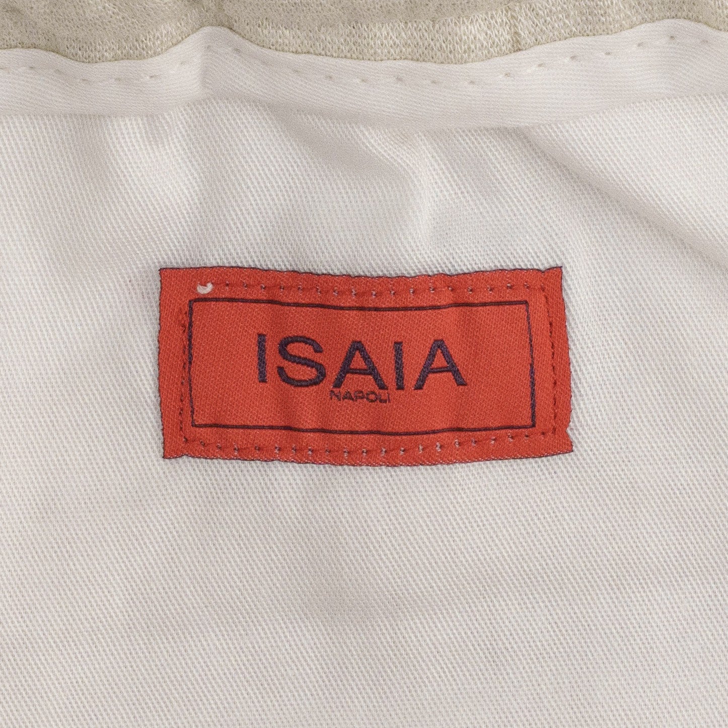 1350$ ISAIA NAPOLI Ivory Striped Drawstring Pant Wool - Silk - Linen 40 US 56 EU
