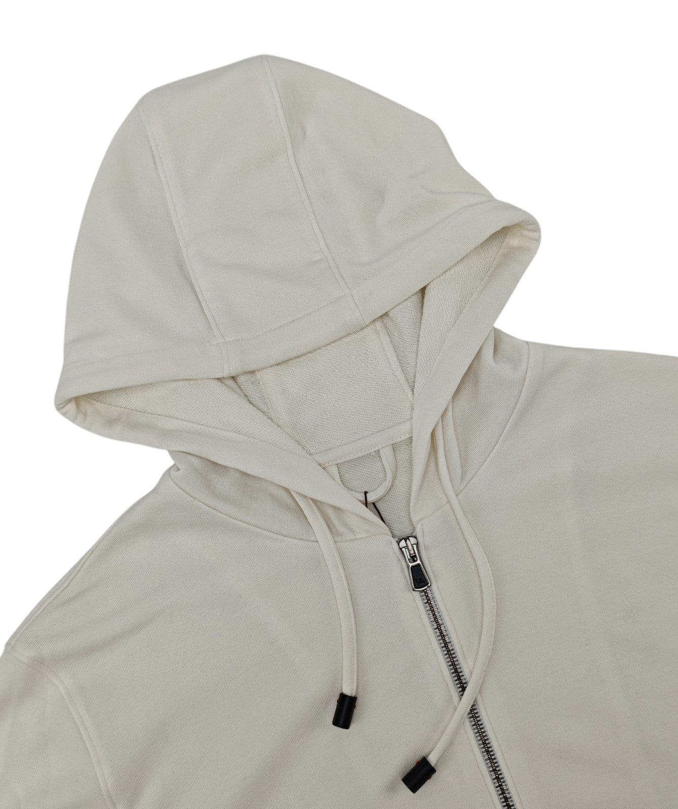 $2400 ISAIA NAPOLI Ivory Zip Tracksuit Jogging Short Pant Cotton - Silk Size L