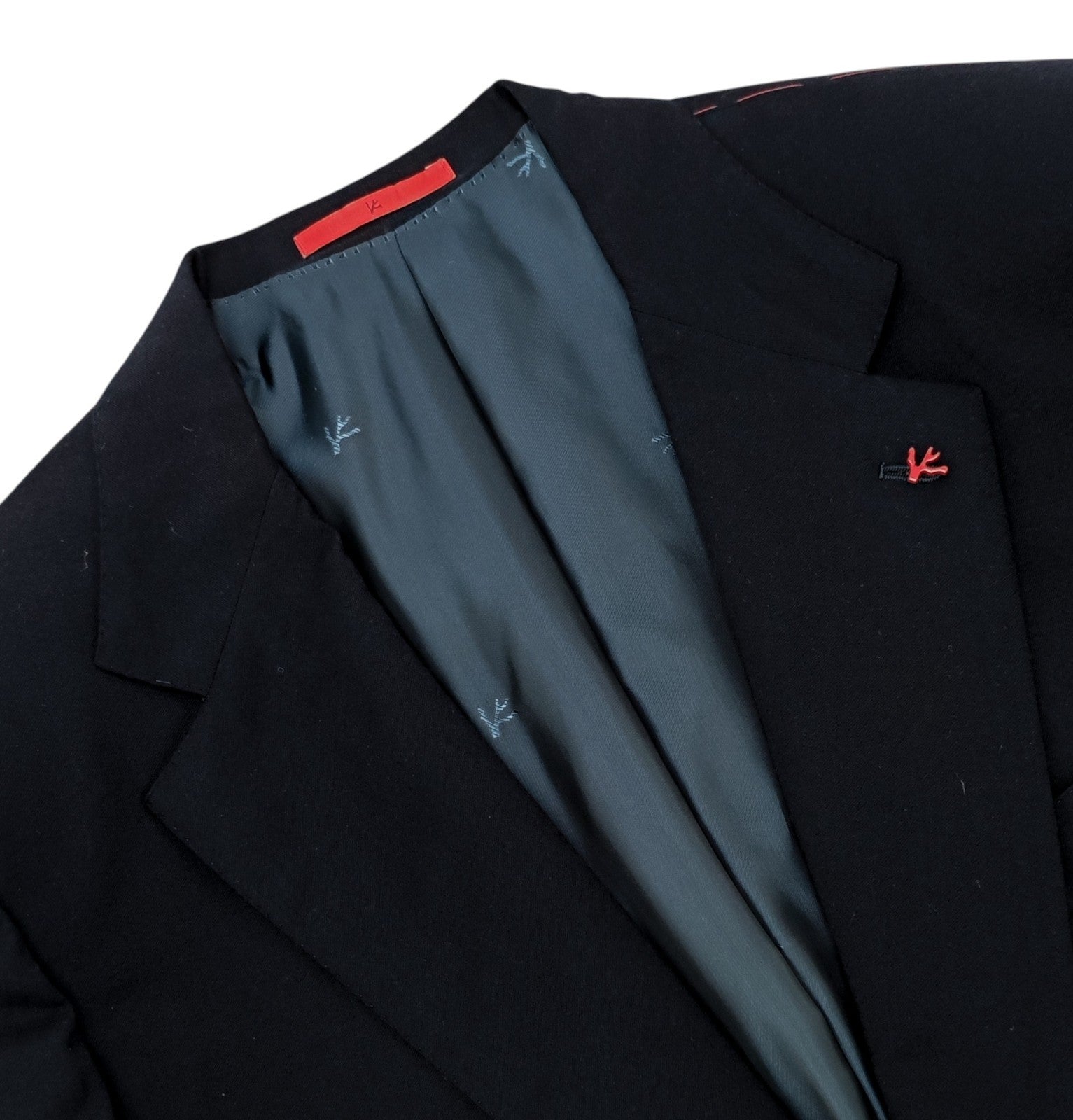 $6780 ISAIA "Enrico" Suit Hand-Sewn Blue Midnight Flannel Wool 46 US / 56 EU 6L