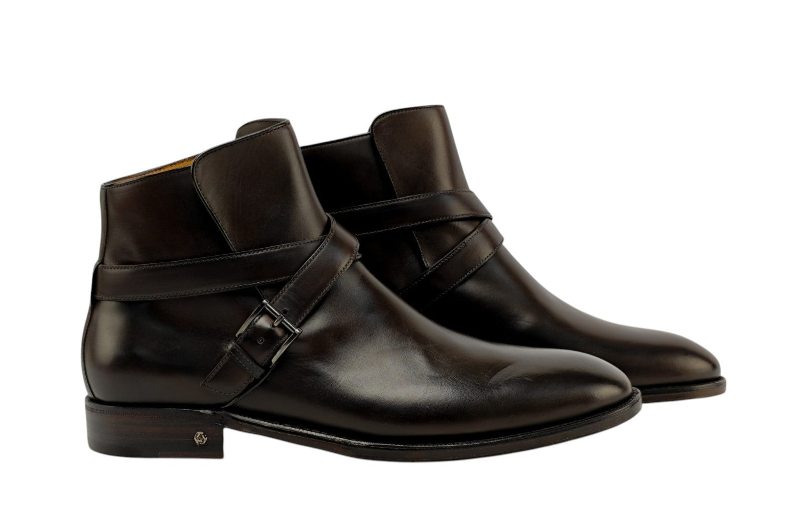 1550$ TESTONI "Piuma" Ankle Boot Calf Dark Brown Cigar 8 UK / 9 US / 42 IT
