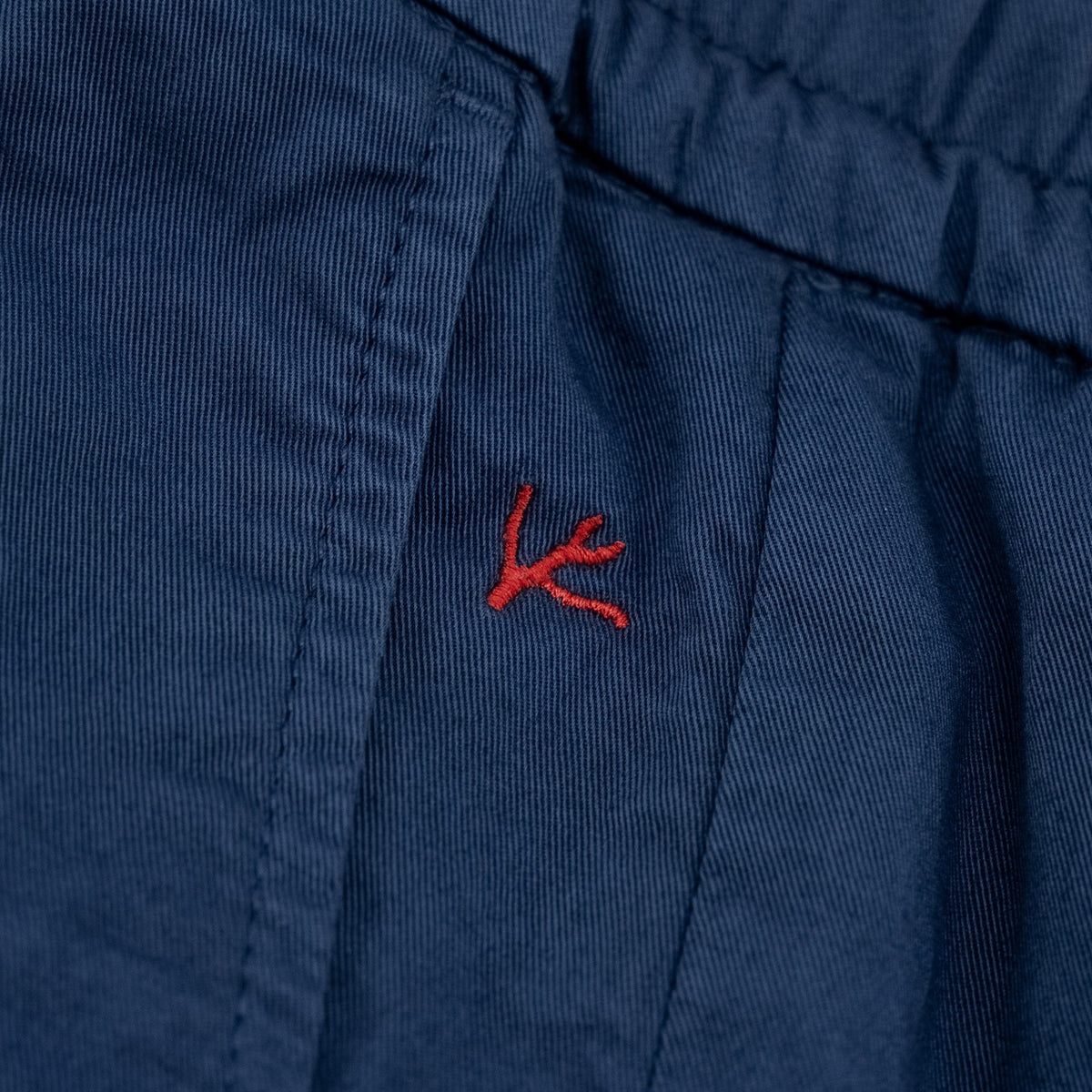 1150$ ISAIA NAPOLI Blue Drawstring Pant Slim Tapered Fit Cotton 32 US / 48 EU