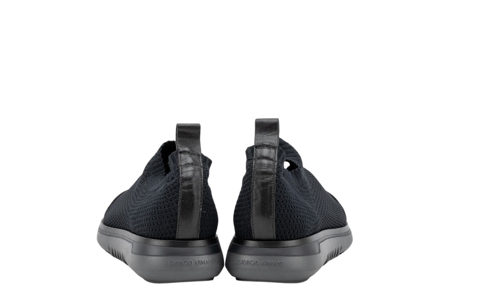920$ GIORGIO ARMANI Shoes Slip on Sneakers Blue Tech + Leather 10 UK 11 US 44 IT