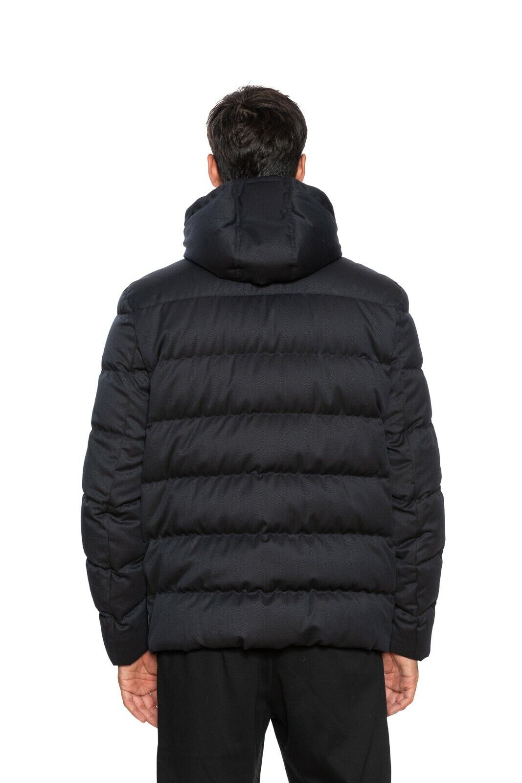1150$ EMPORIO ARMANI Coat Puffer in Wool / Real Down Made in Italy 40 US / 50 EU