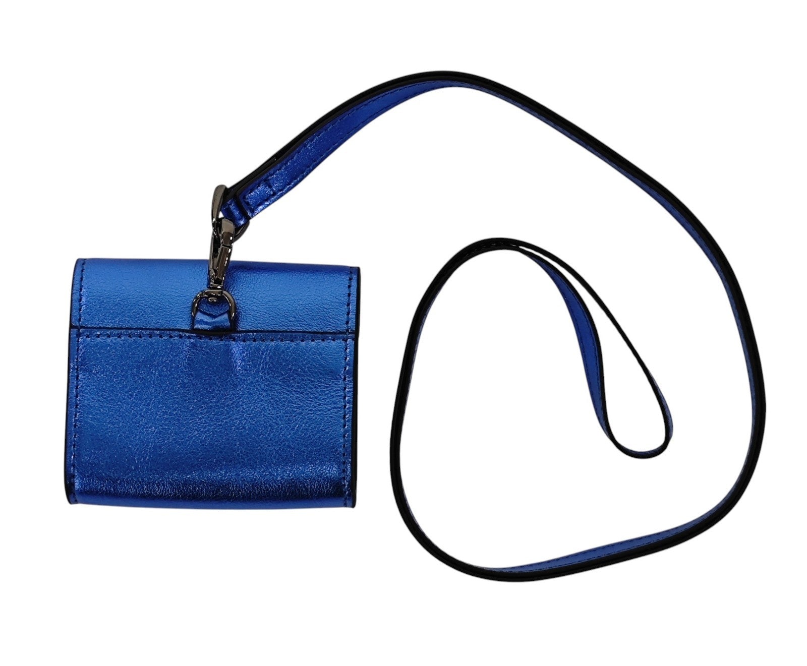 150$ PINEIDER FIRENZE 1774 Headphones Airpods Holder Calf Laminated Blue