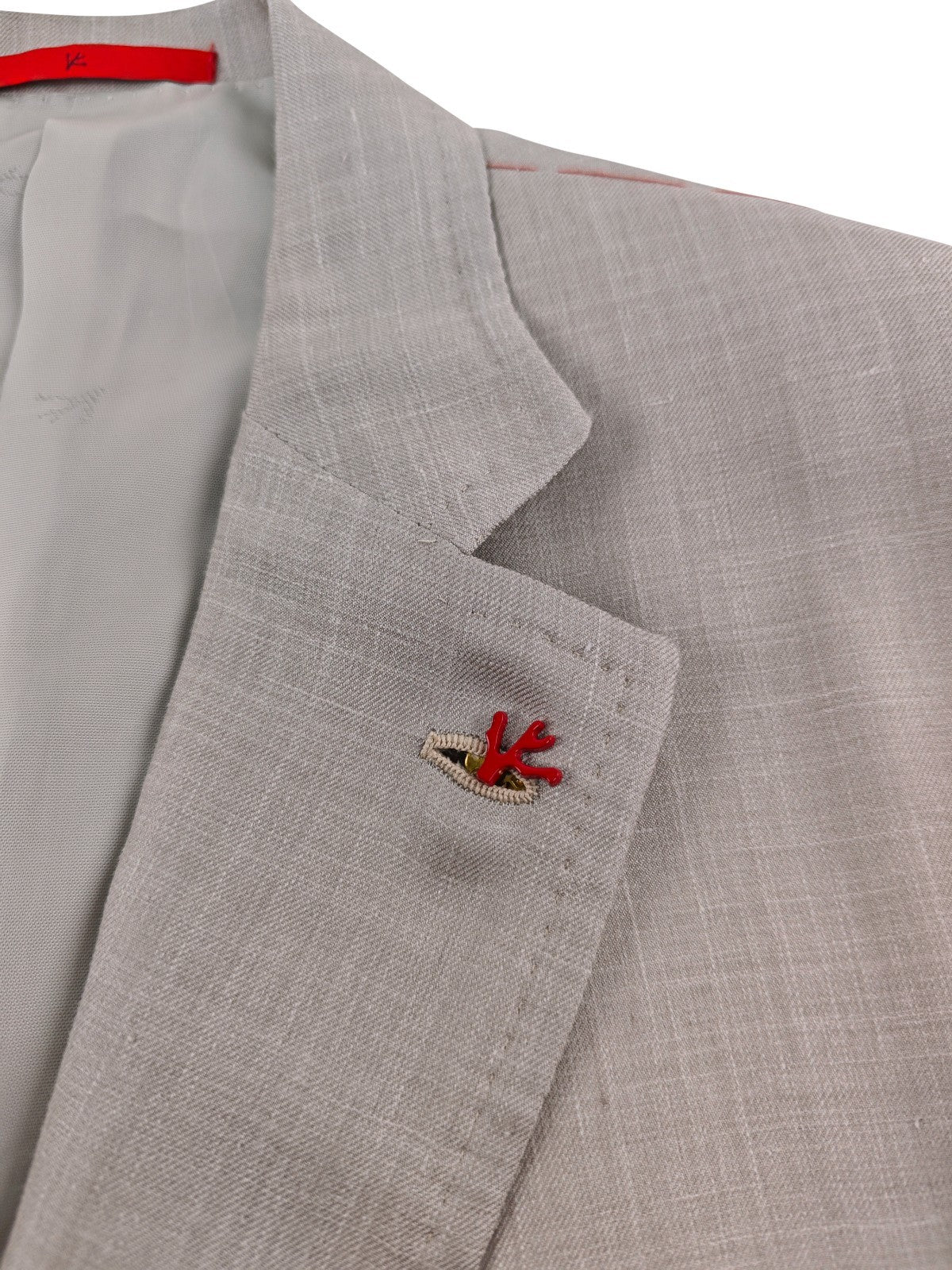 $5400 ISAIA NAPOLI Beige Jacket Sport Coat Cashmere Silk Linen 42 US 52 EU 8L