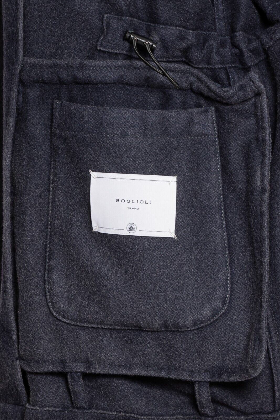 $2800 BOGLIOLI Blue Field Jacket Coat 100% Cashmere Dyed Process 46 US / 56 EU