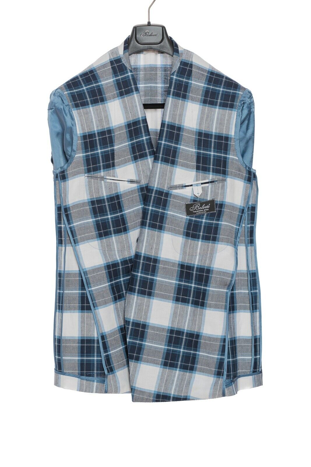 2150$ BELVEST Double Breasted Jacket Linen Cotton 42US / 52US  7R JACKETINTHEBOX