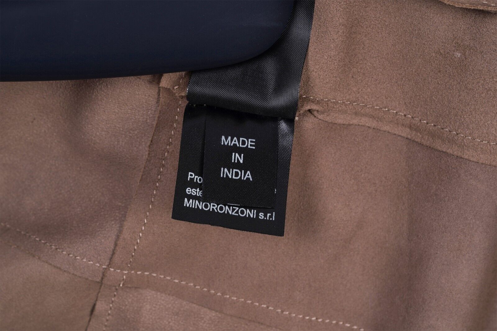 1100$ MINO RONZONI 1953 Made in Italy Overshirt Jacket Brown Leather Sz M