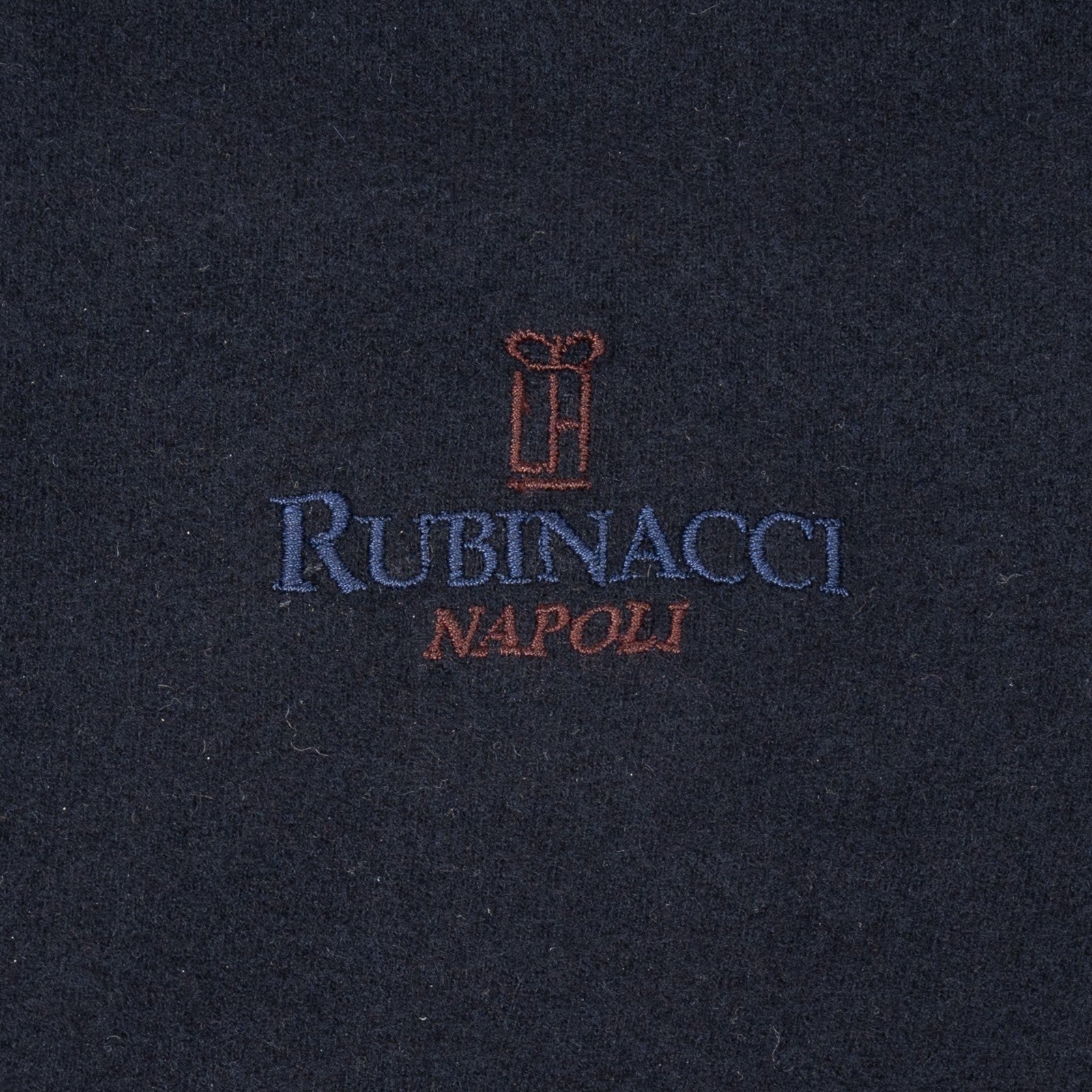 $2600 RUBINACCI Blue Tracksuit LORO PIANA Wool Cashmere + Leather Details