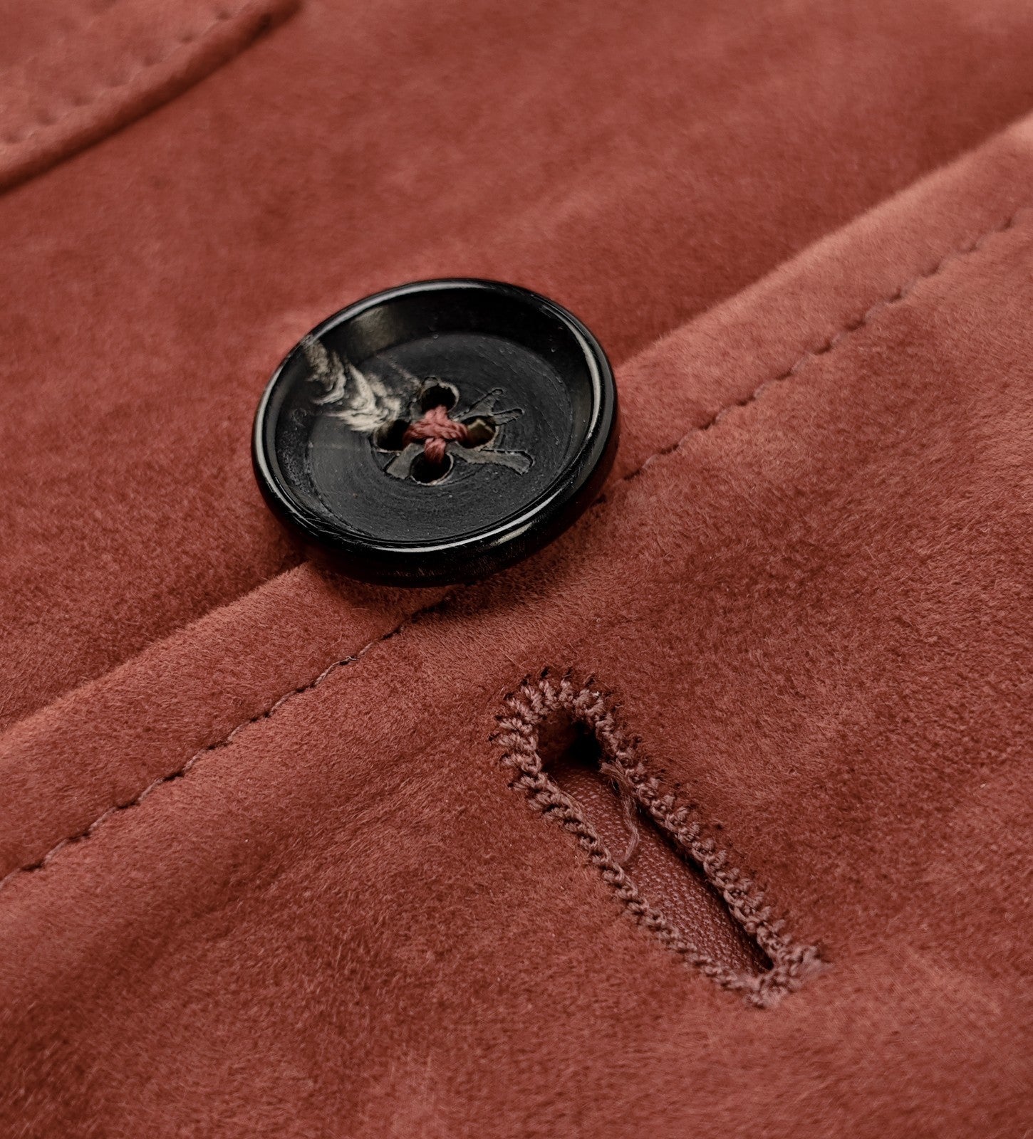$5950 ISAIA NAPOLI Rust Jacket Suede Lambskin Leather 36 US / 46 EU