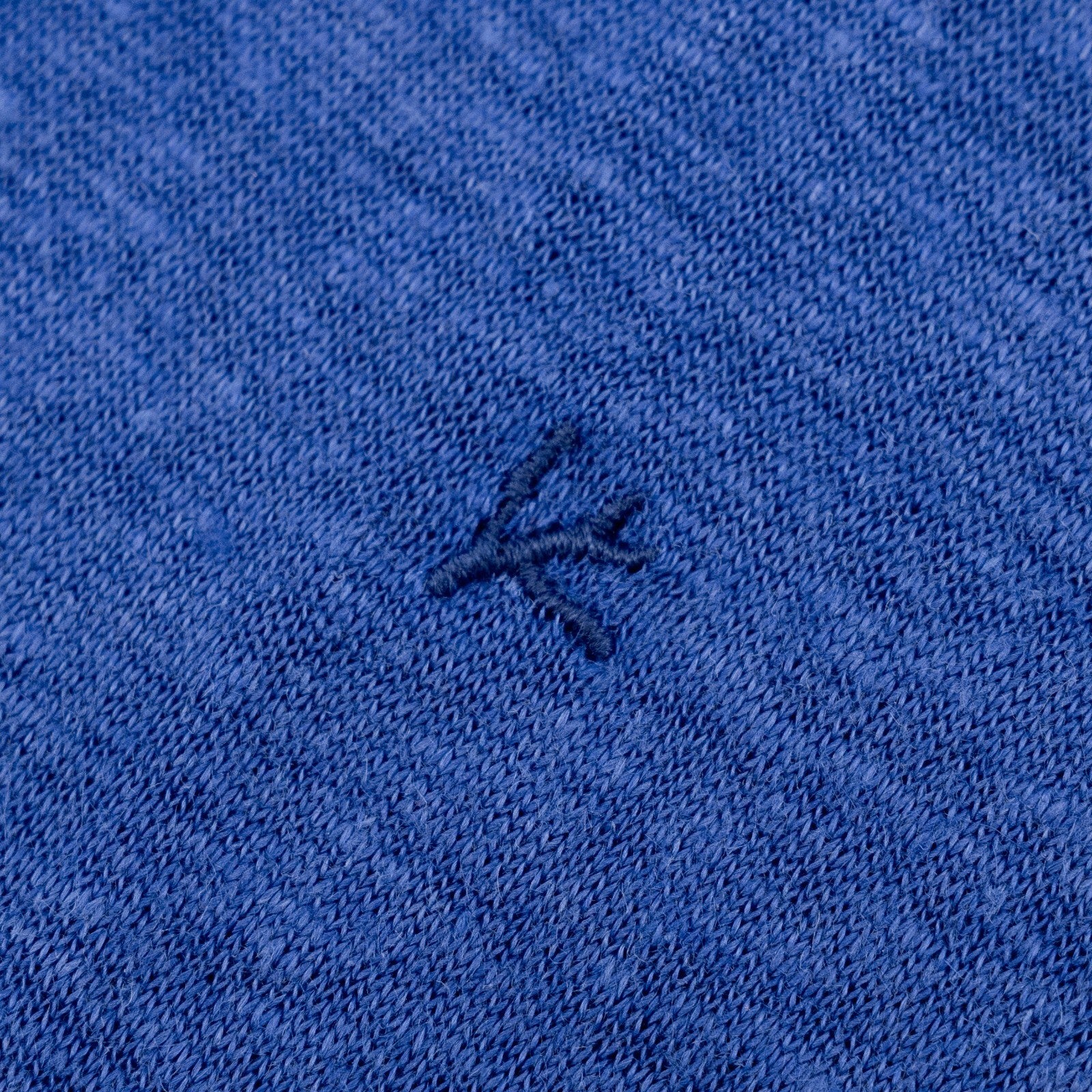 750$ ISAIA NAPOLI Blue Short Sleeve Handmade T-Shirt 100% Linen