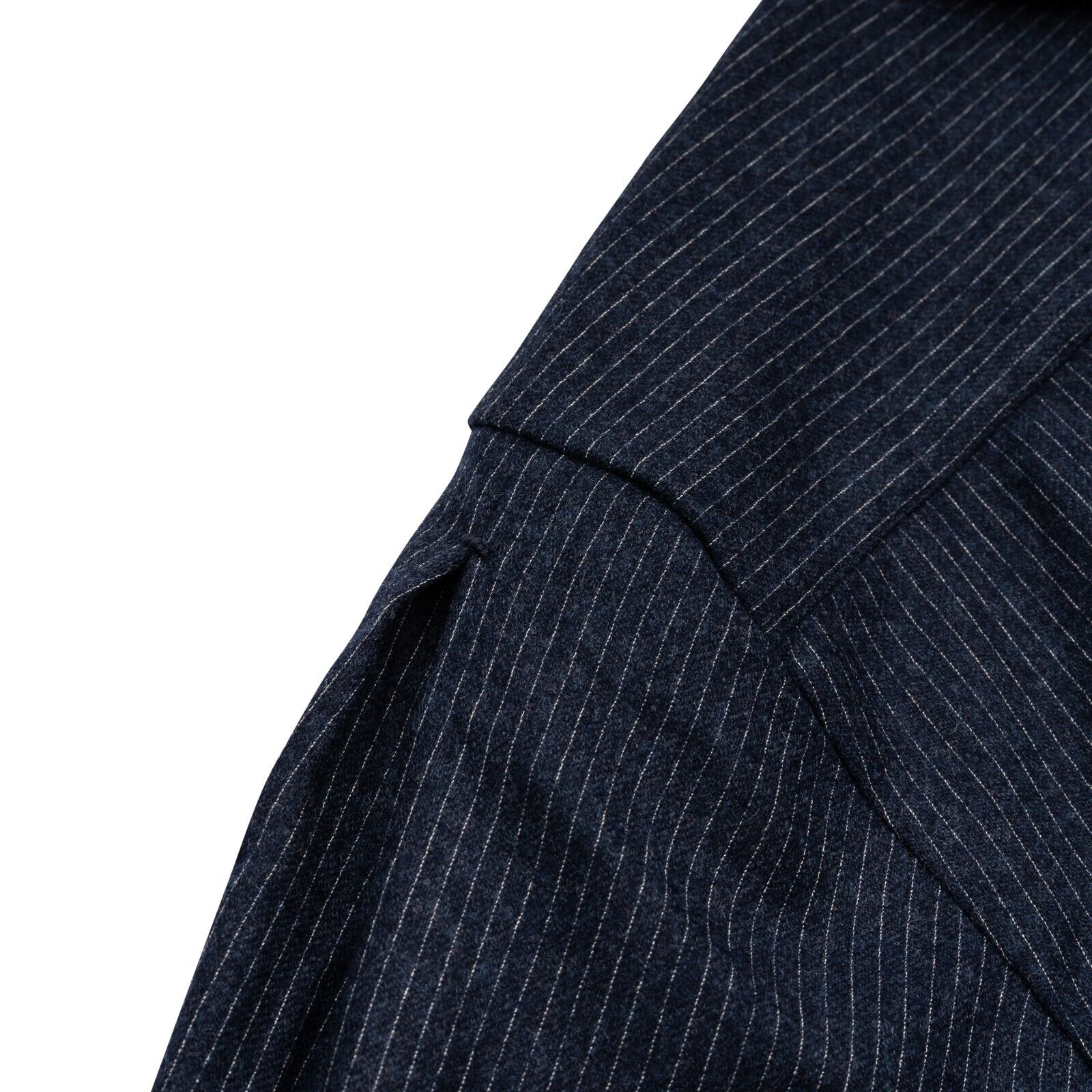 1400$ LUXURY MAROL BOLOGNA Hand-Sewn Shirt Blue LORO PIANA Wool 15.5 - 39