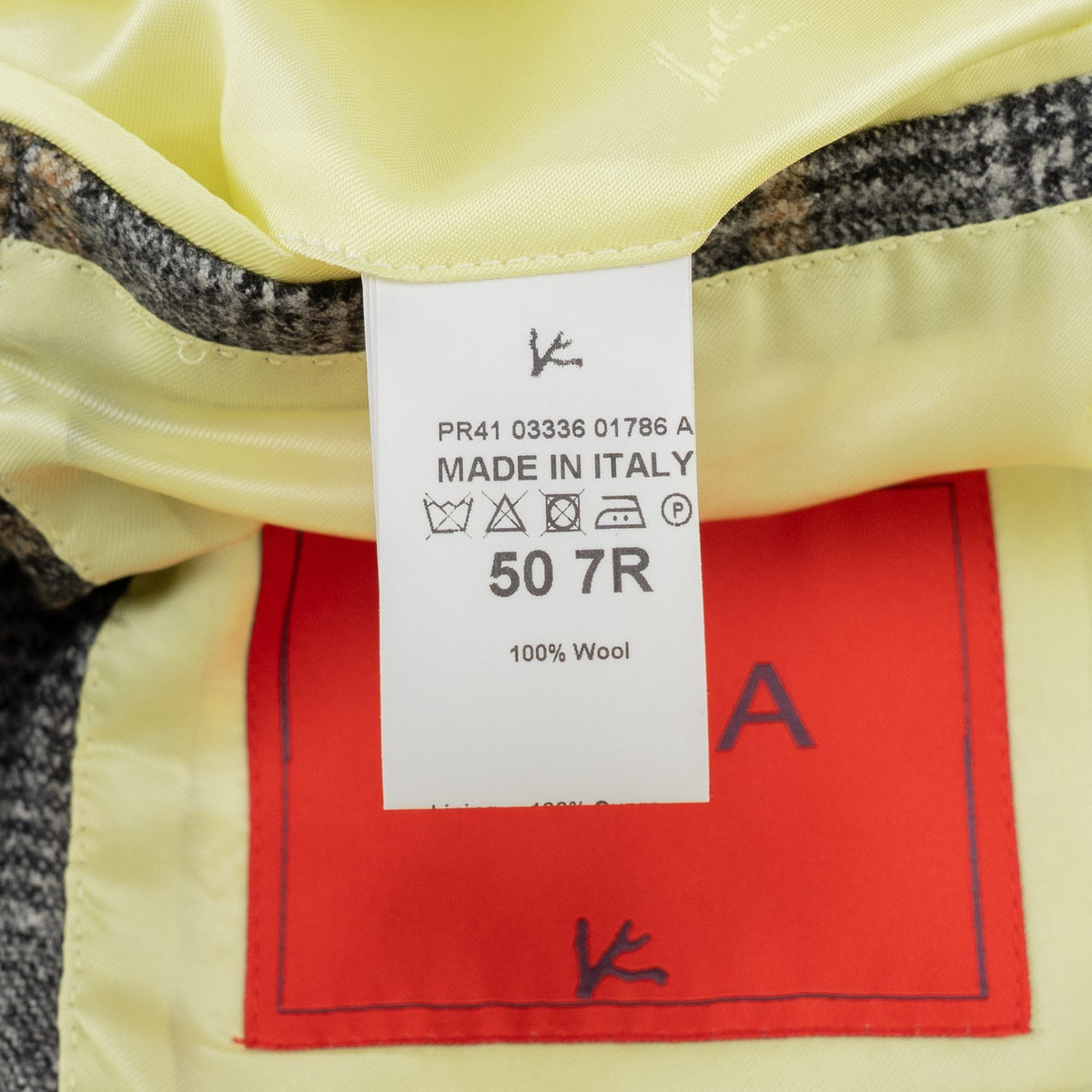 $6600 ISAIA "Gregorio" Gray Hand-Sewn Suit Flannel Wool Plaids 40 US / 50 EU 7R
