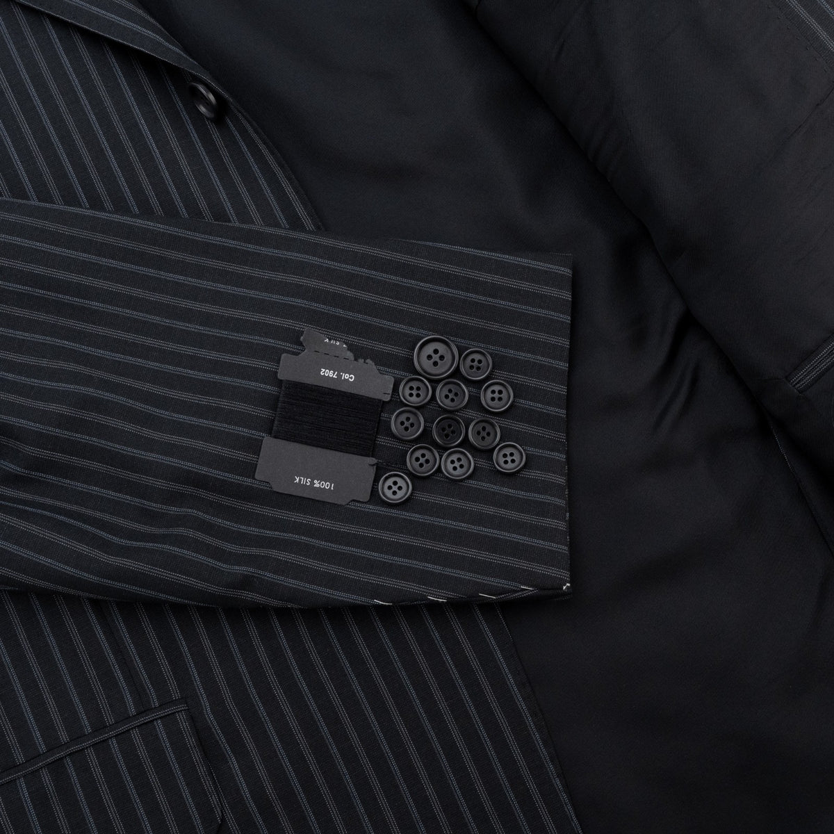 2800$ SARTORIO NAPOLI by KITON Dark Blue 3/2 Roll Suit Wool 44 US / 54 IT