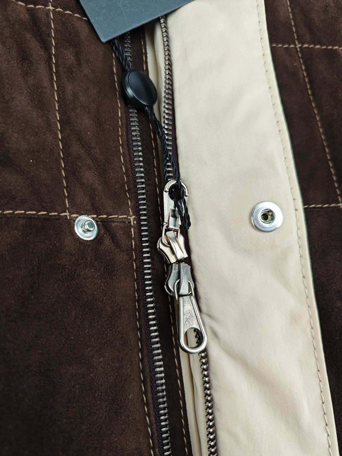 SALFRA Brown Suede Leather Field Jacket Coat Belted Made Italy 40 US / 50 IT