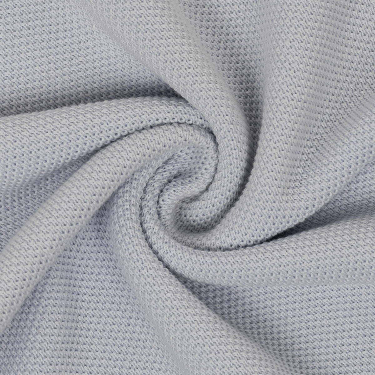420$ RUBINACCI NAPOLI Ice Blue Sweater V-Neck Knit Cotton